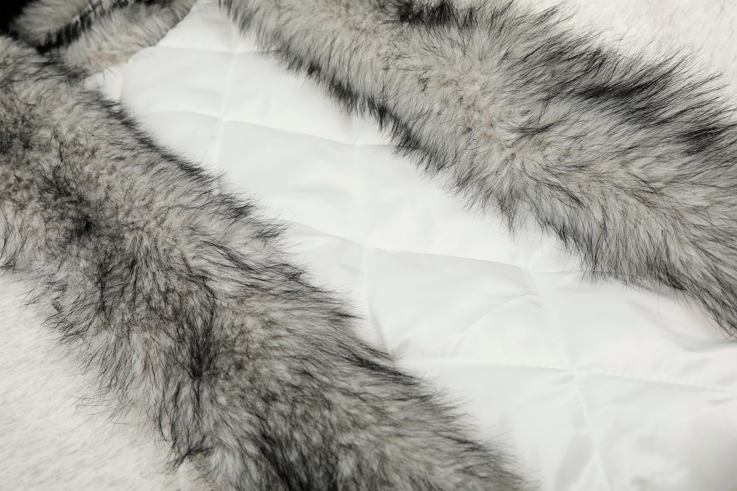Faux Fur Lined Metal Clasp Gothic Hoodie Jacket | BC