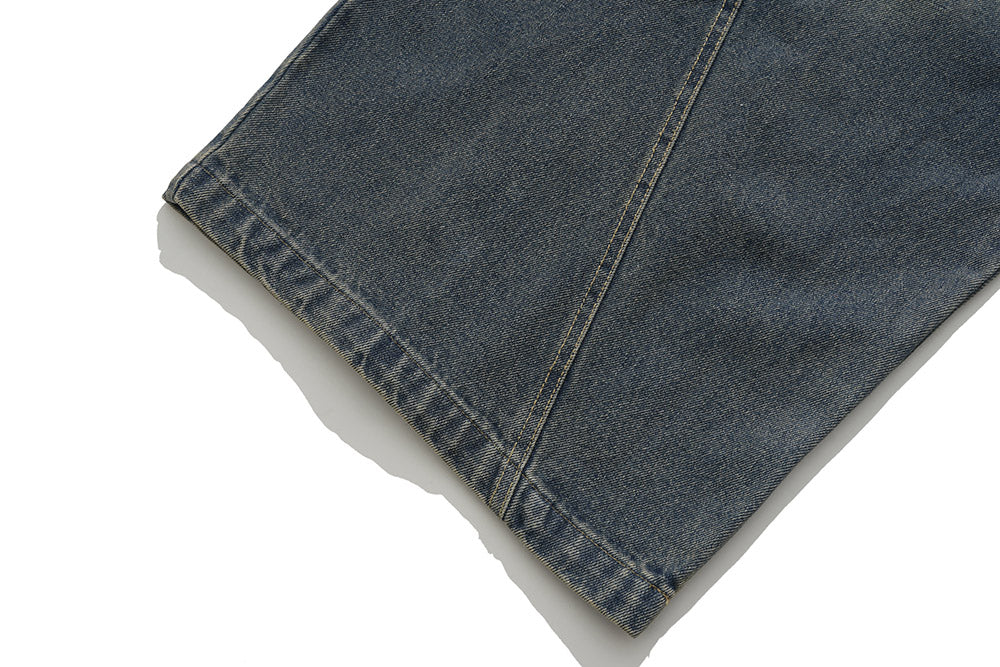 Omirad Wide-Leg Drawstring Denim Pants | Oversized Fit