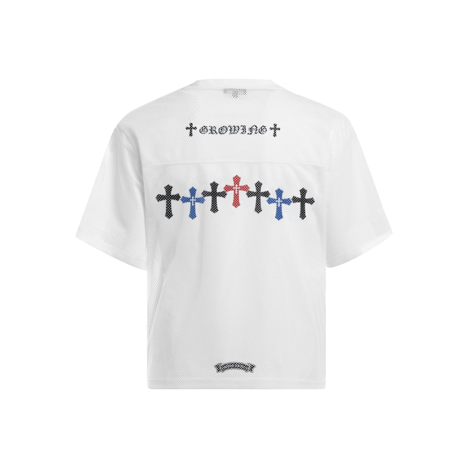 Omirad Multi-Cross Mesh Jersey Tee | Boxy Athletic Graphic Shirt