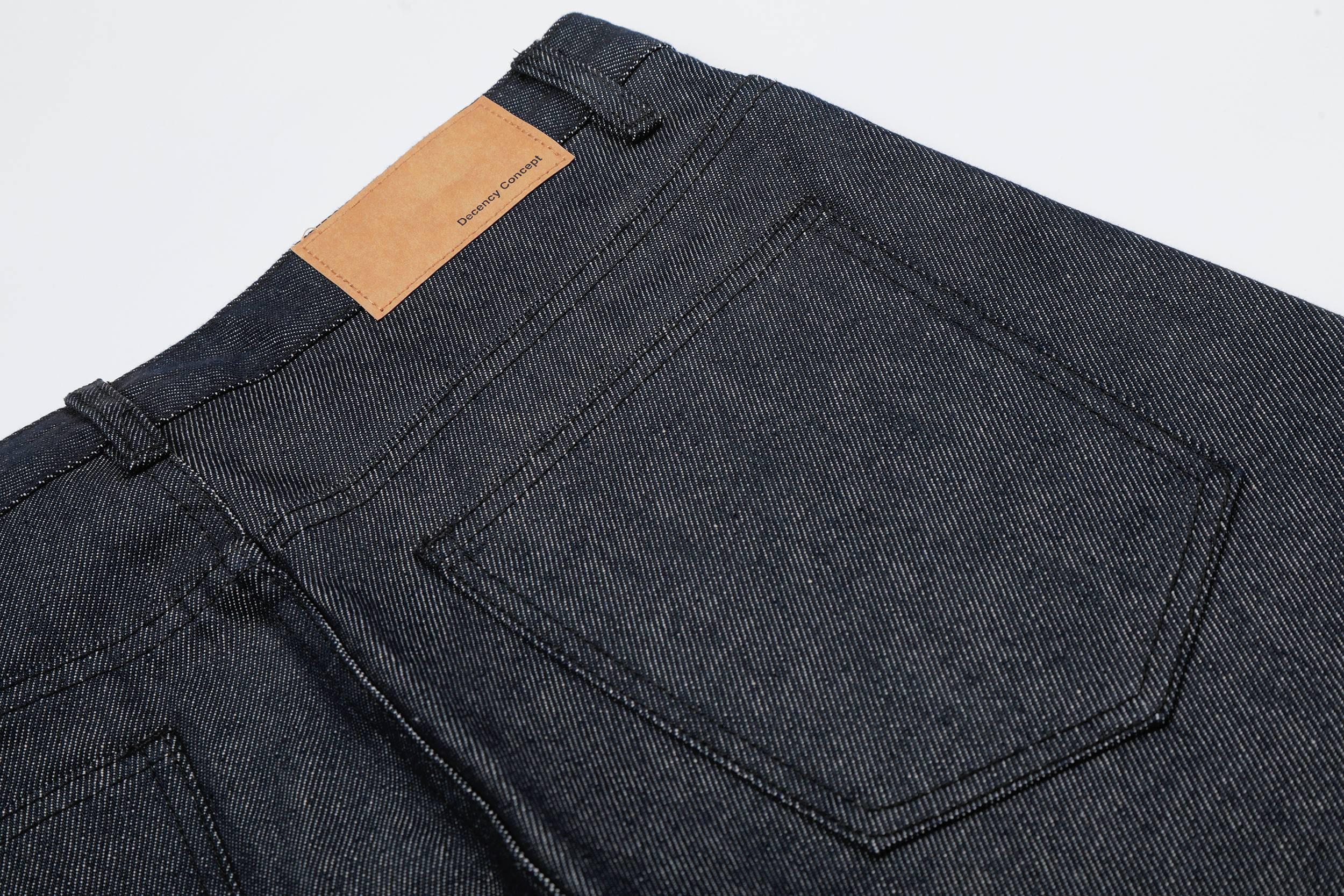 Omirad Raw Button-Fly Wide-Leg Denim Jorts | Longline Fit