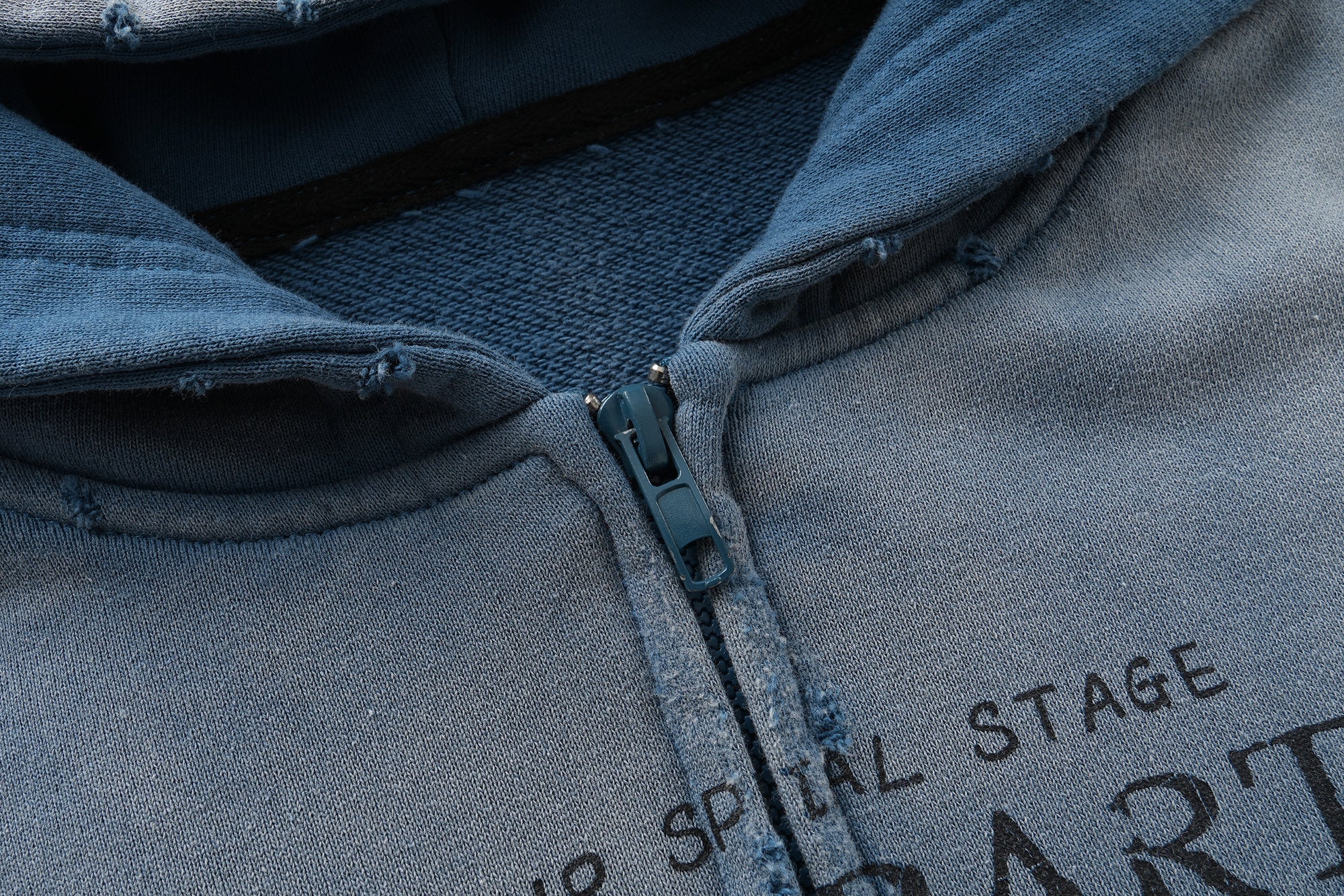 Vintage Wash Rock Graphic Zip-Up Hoodie | Streetwear