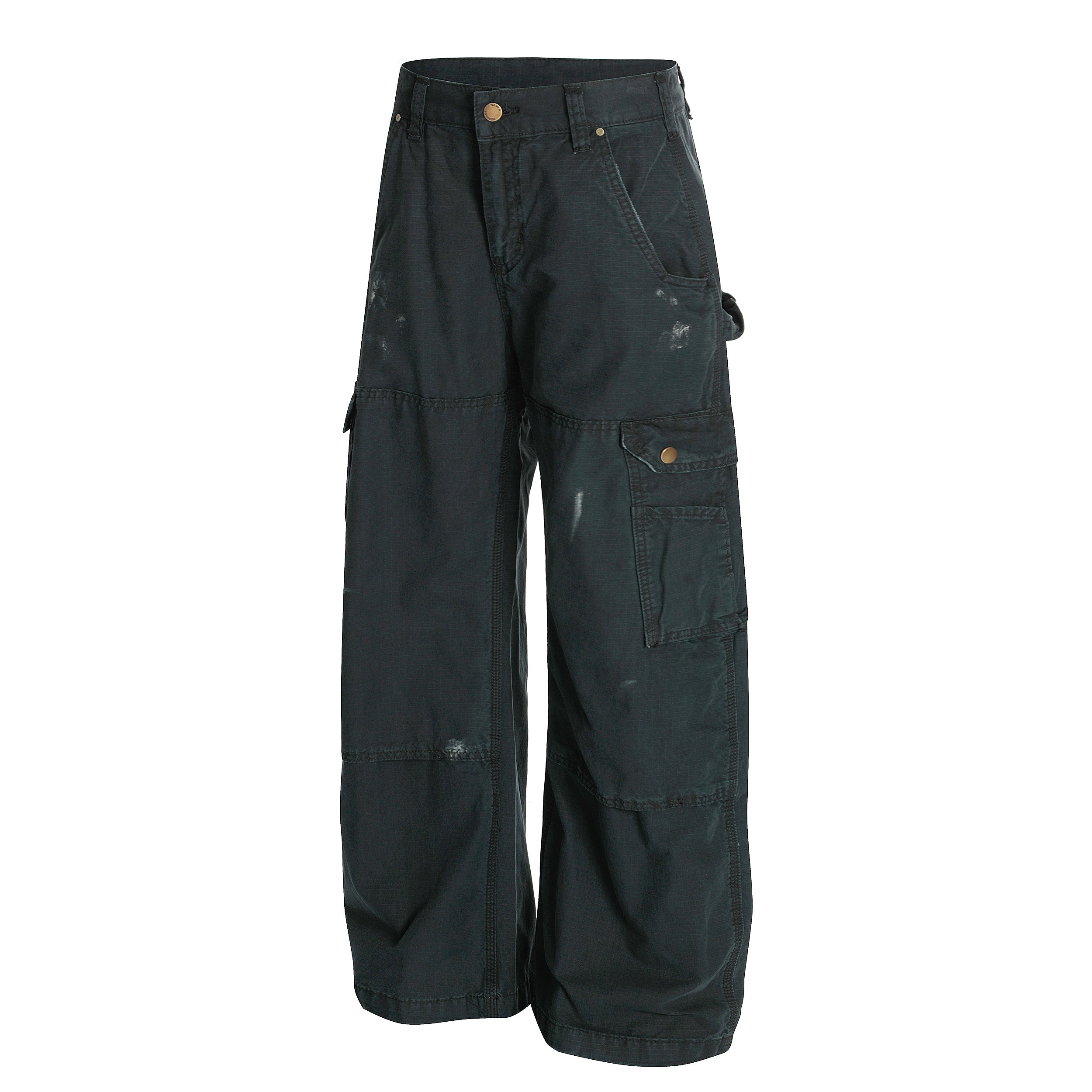 Omirad Distressed Cargo Pants | Wide-Leg Utility Streetwear