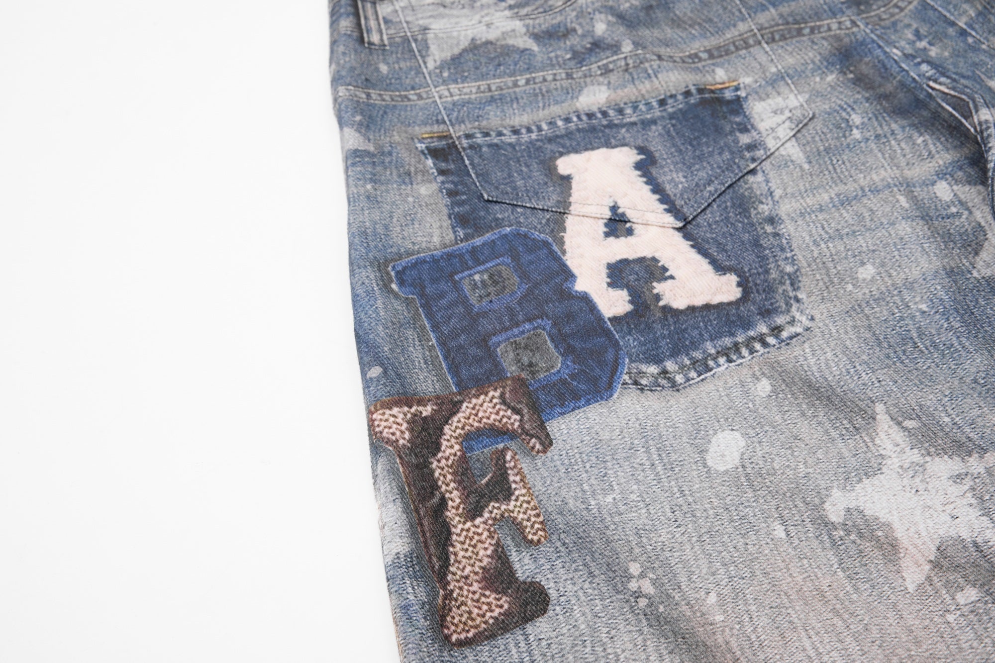 Omirad Layered Star Print Balloon Jeans | Y2K Streetwear