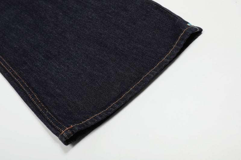 Omirad Studded Dark-Wash Wide-Leg Jeans | SEAKOFF
