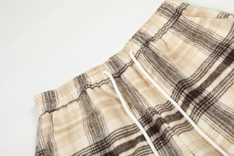 Omirad Plaid Wide-Leg Pants | Oversized Streetwear Fit