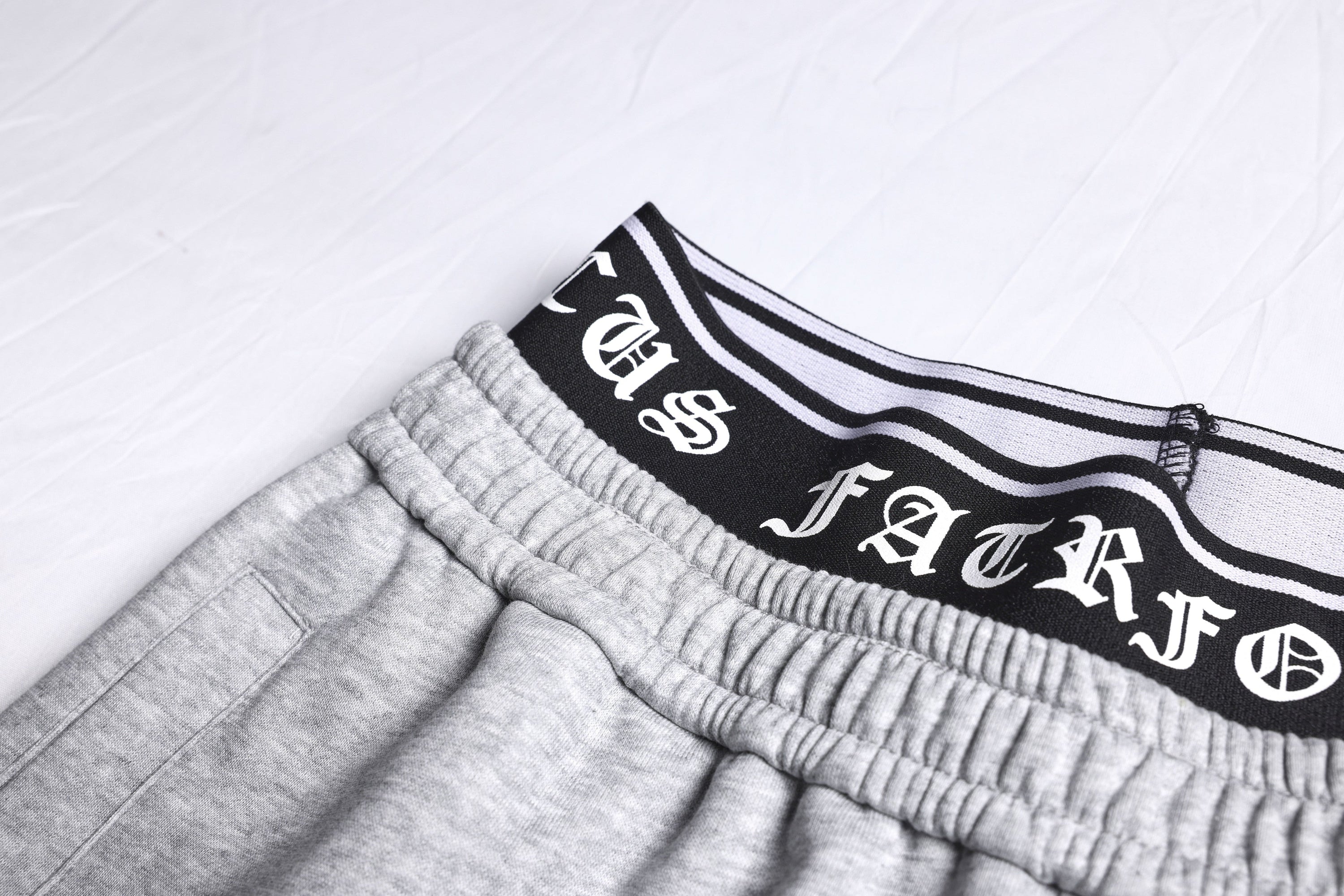 Gothic Outline Wide-Leg Sweatpants | Streetwear Joggers