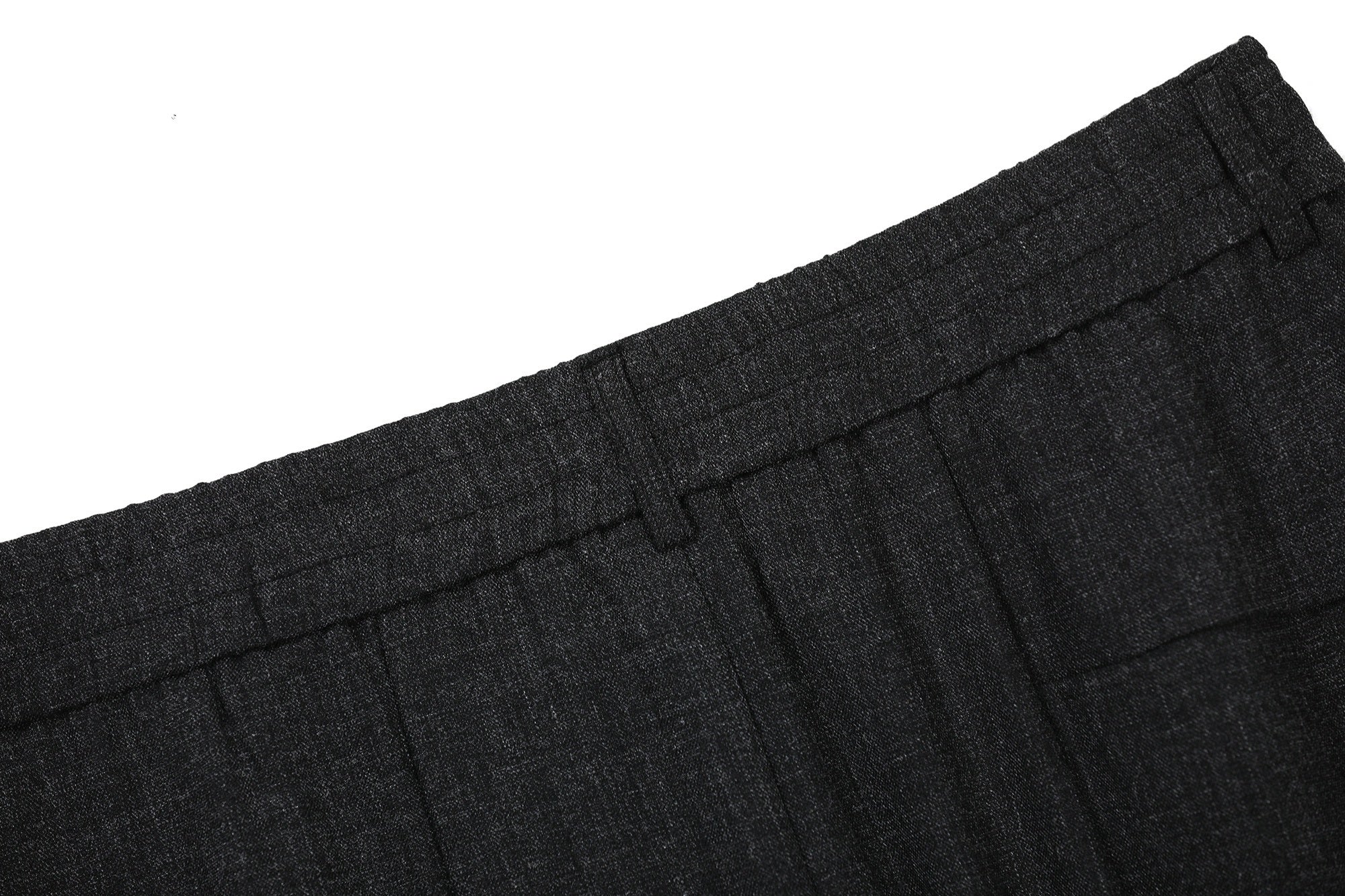 Pleated Wide-Leg Pants with Asymmetric Button Front | Omirad