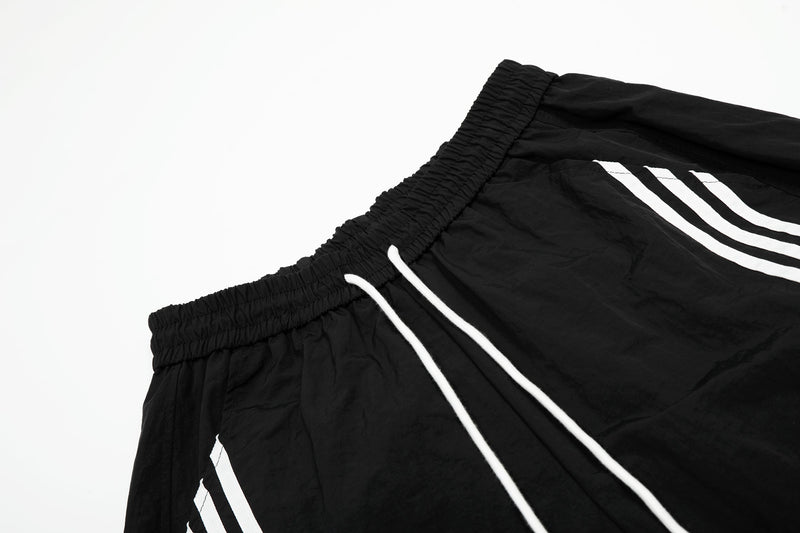 Omirad Nylon Multi-Stripe Wide-Leg Track Pants