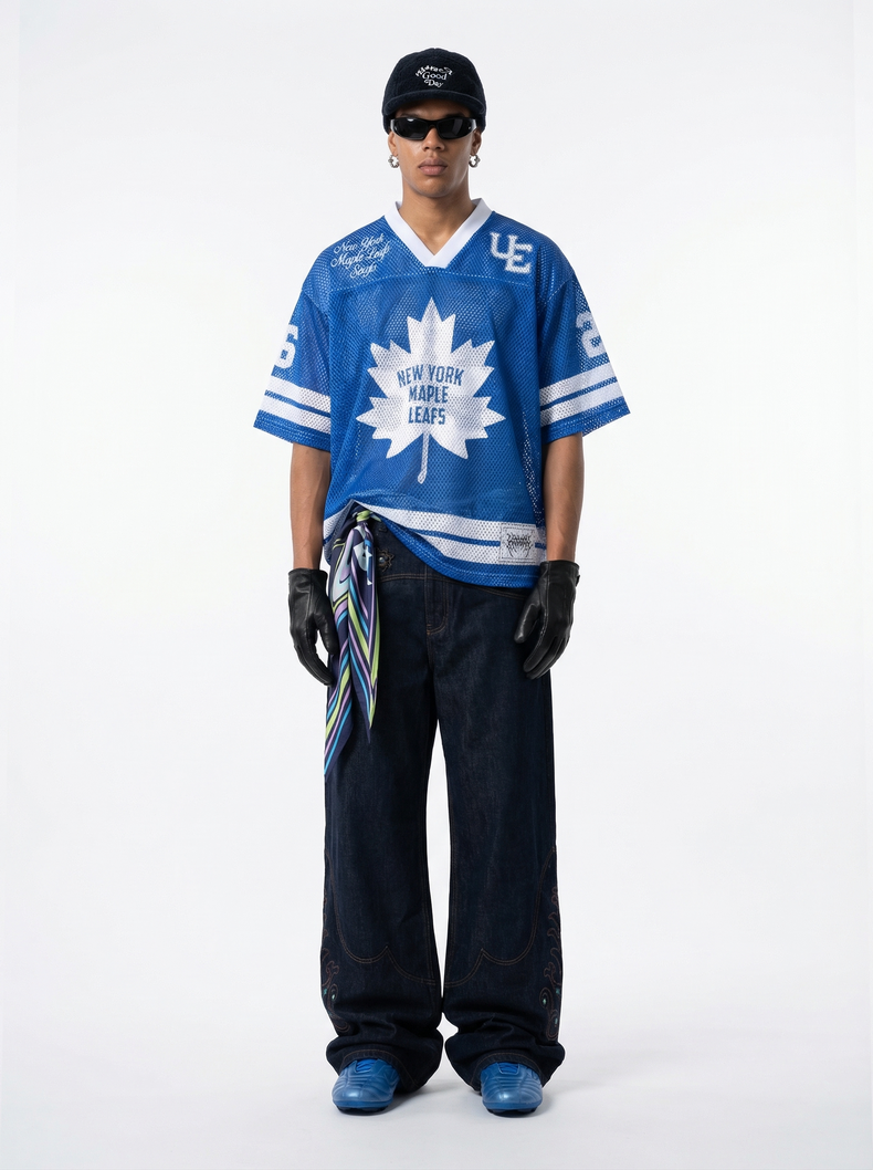 Omirad Maple 26 Mesh Jersey T-Shirt | Varsity Streetwear