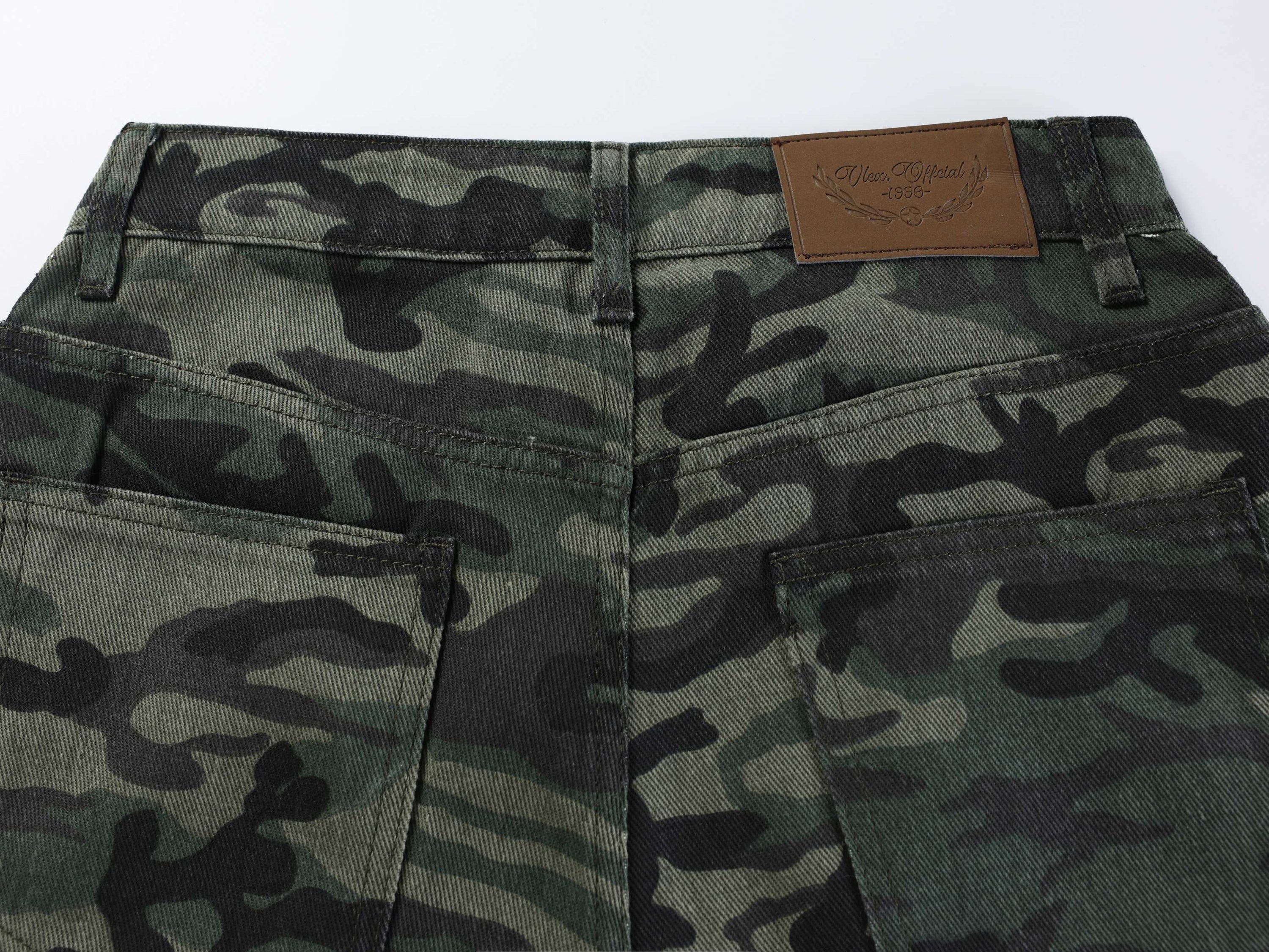 Omirad Camouflage Wide-Leg Jeans | Oversized Streetwear Denim