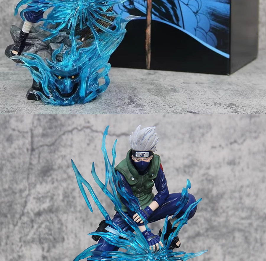 Kakashi Hatake Action Figure - 24 ซม. Collector Edition | ท่าทางแบบไดนามิกที่มีเอฟเฟกต์ Lightning Chakra