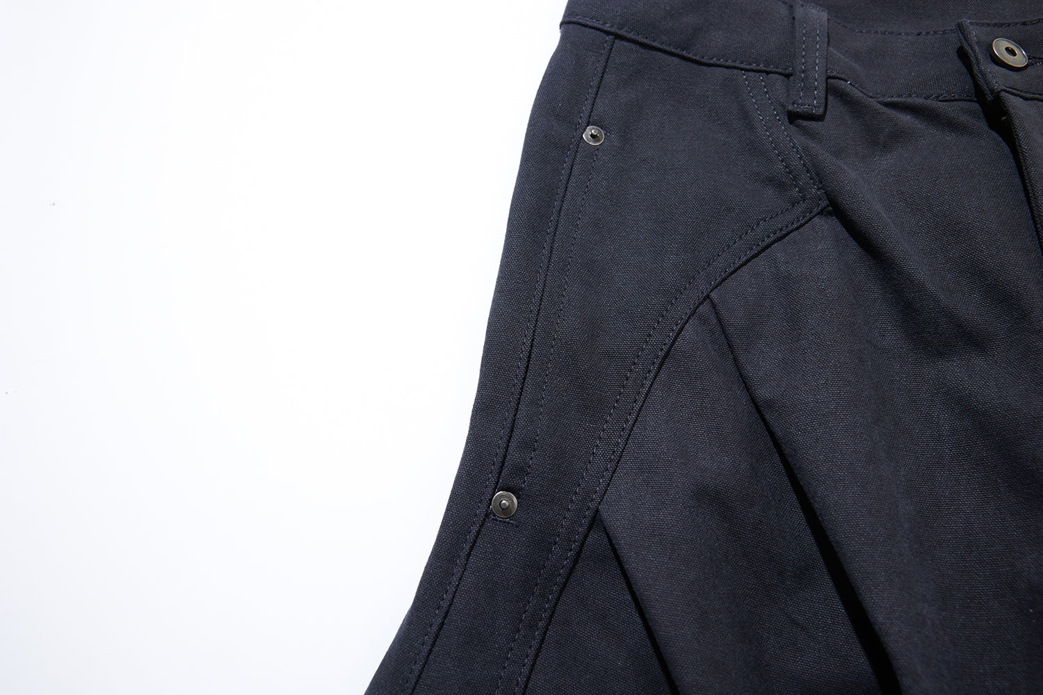 3D Curved Panel Wide-Leg Pants | Sculptural Streetwear