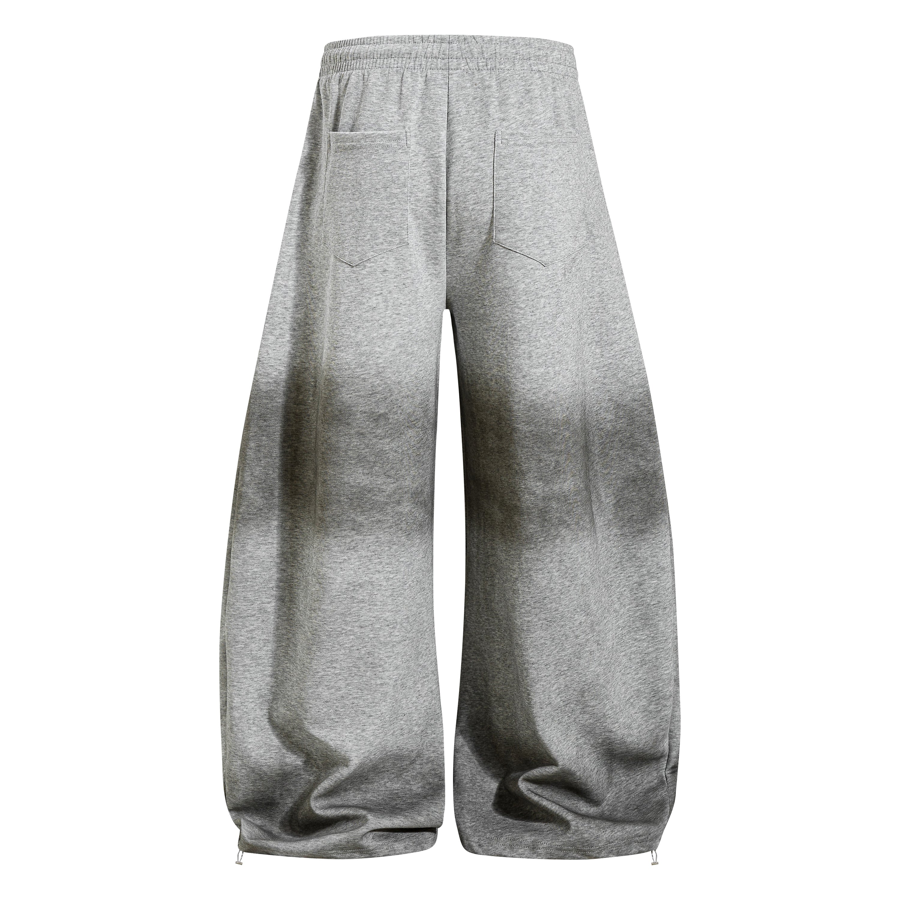 Gothic Cross Script Wide-Leg Sweatpants | Streetwear Joggers