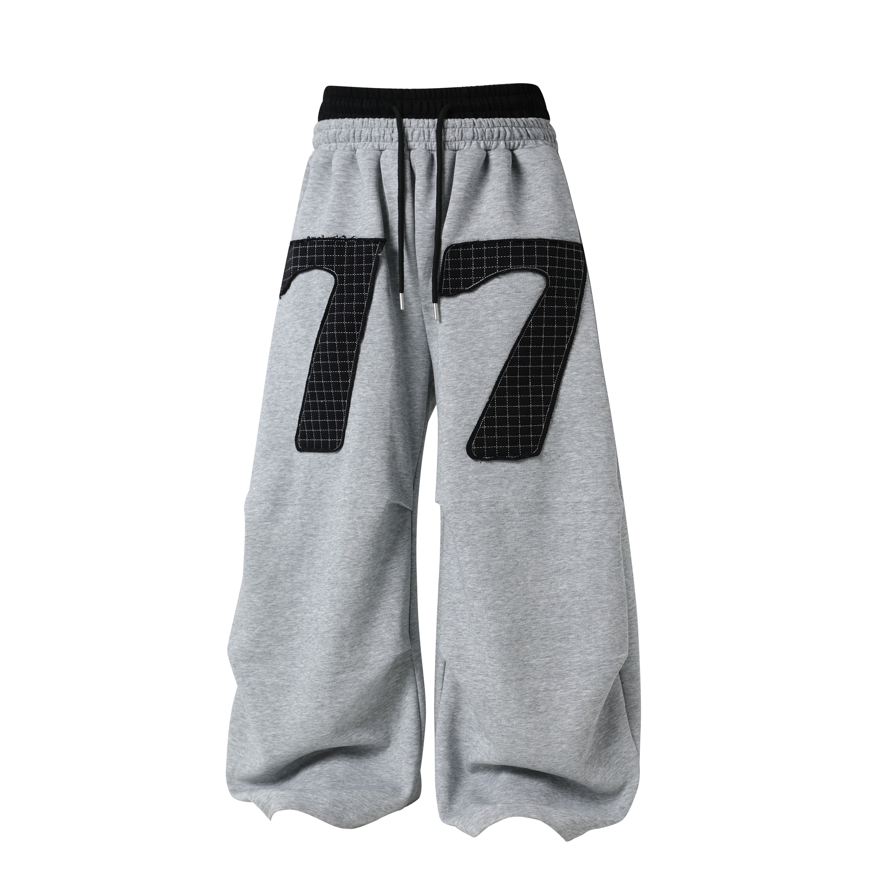 Omirad 77 Patchwork Wide-Leg Sweatpants | Streetwear