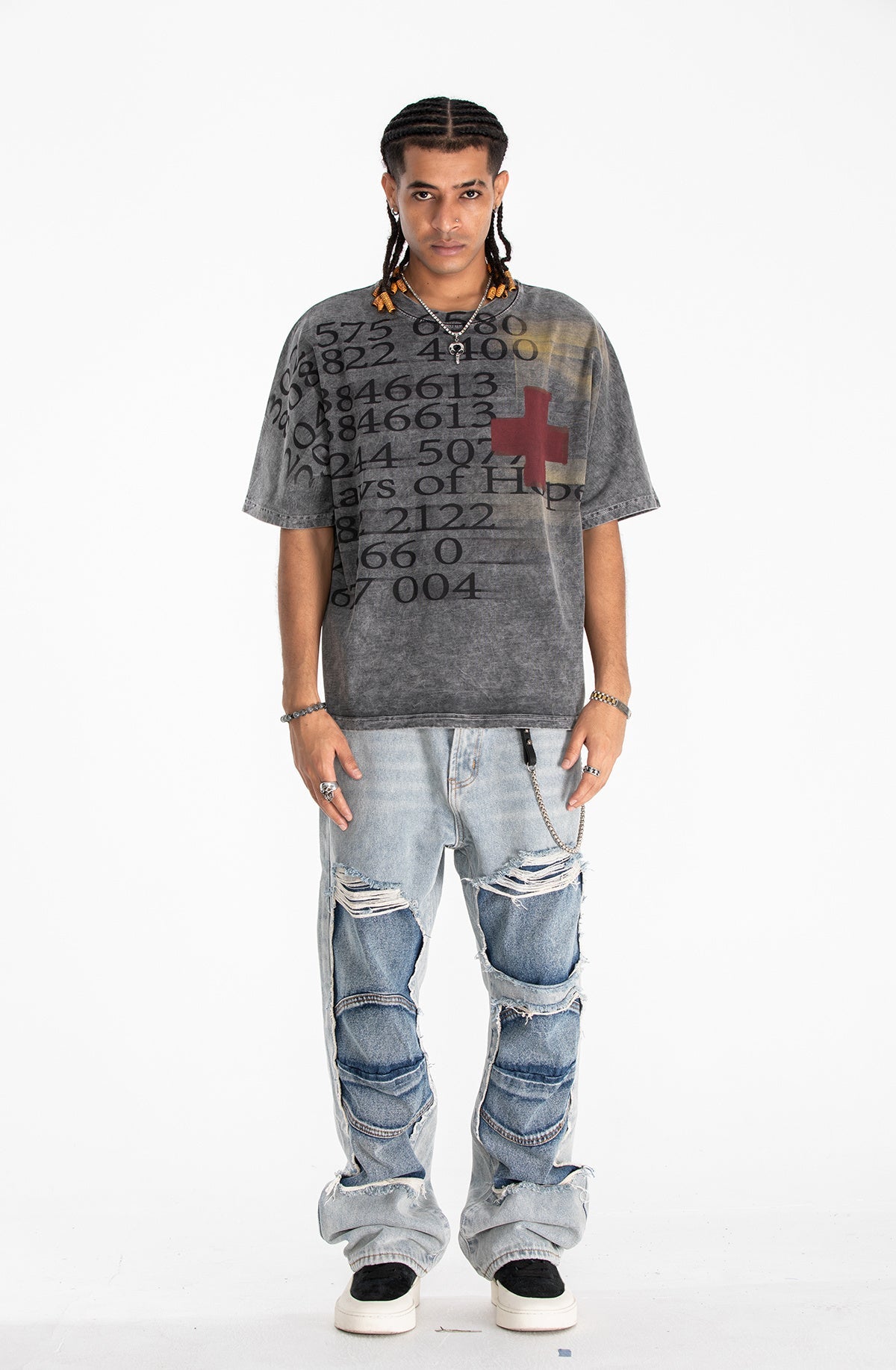 Omirad Rays of Hope Vintage Wash Graphic Tee | Oversized Fit