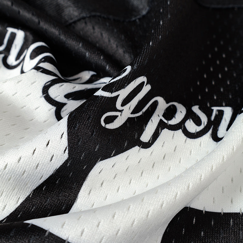 Flame Graphic Football Jersey | Streetwear Varsity Style #72