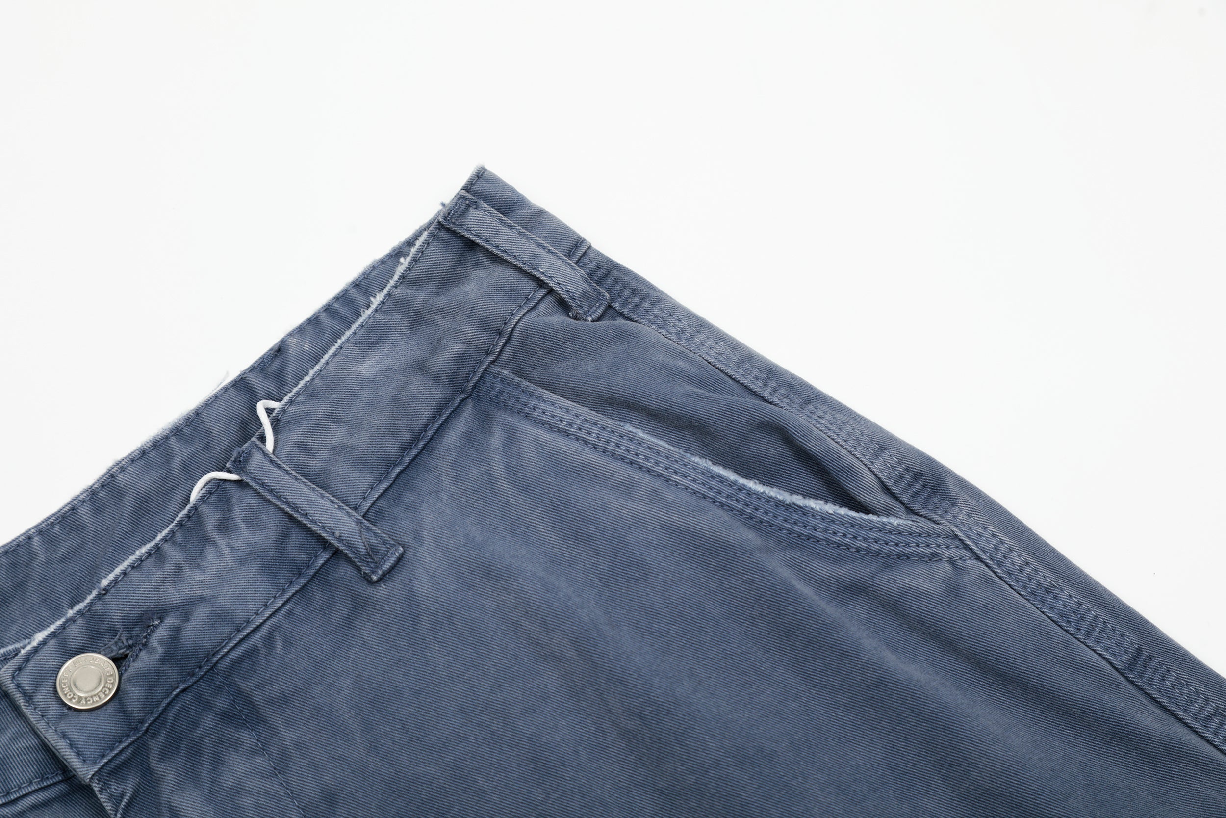 Washed Blue Wide-Leg Cargo Pants | Vintage Streetwear