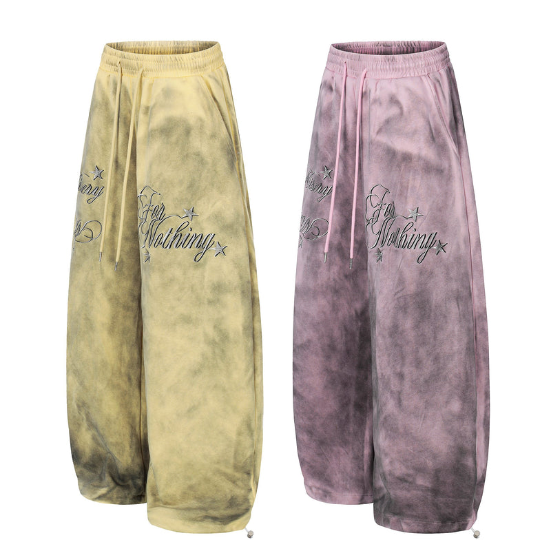 Omirad Misery Was Nothing Washed Wide-Leg Sweatpants