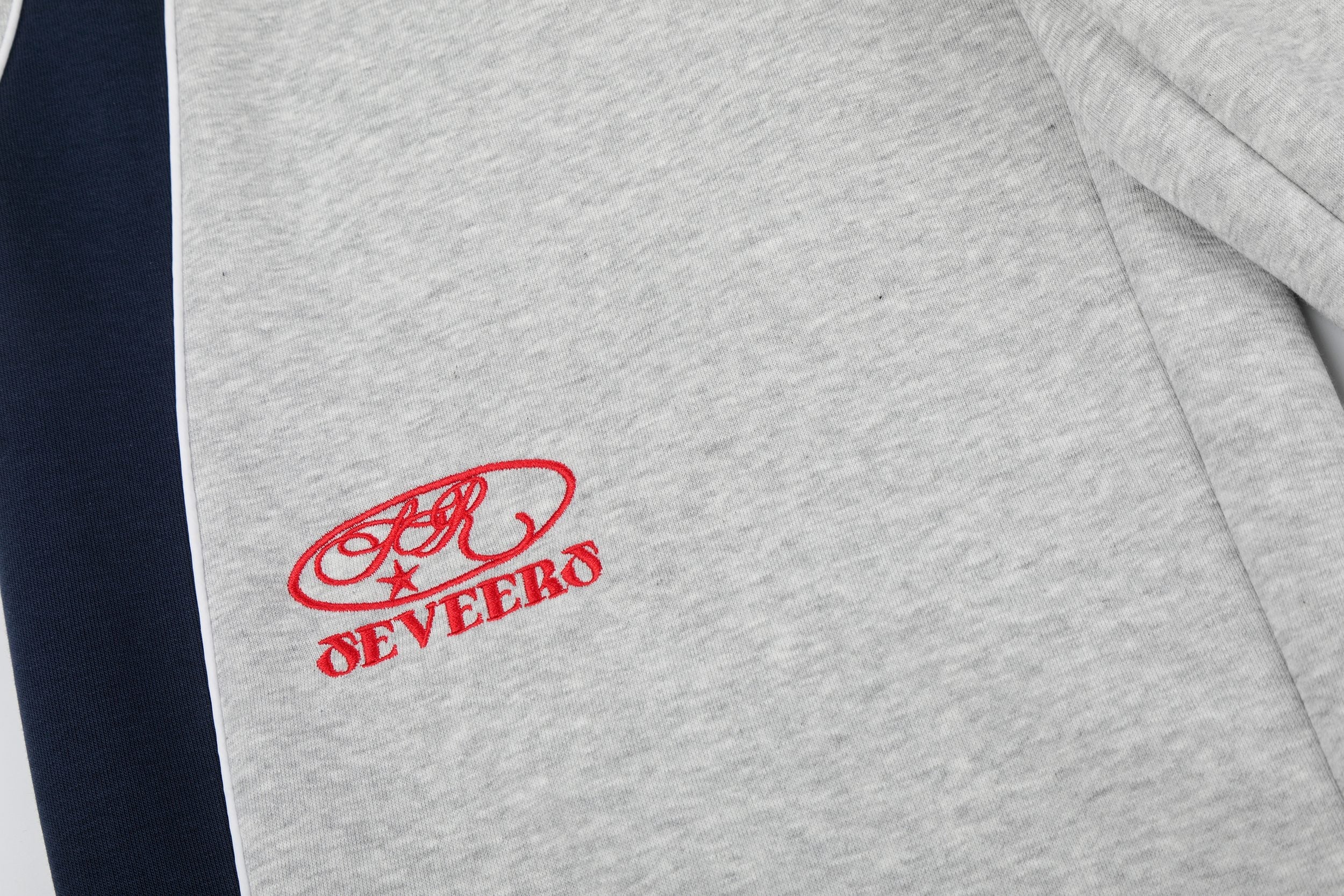 Retro Crest Panel Sweatpants | Oversized Wide Leg Streetwear