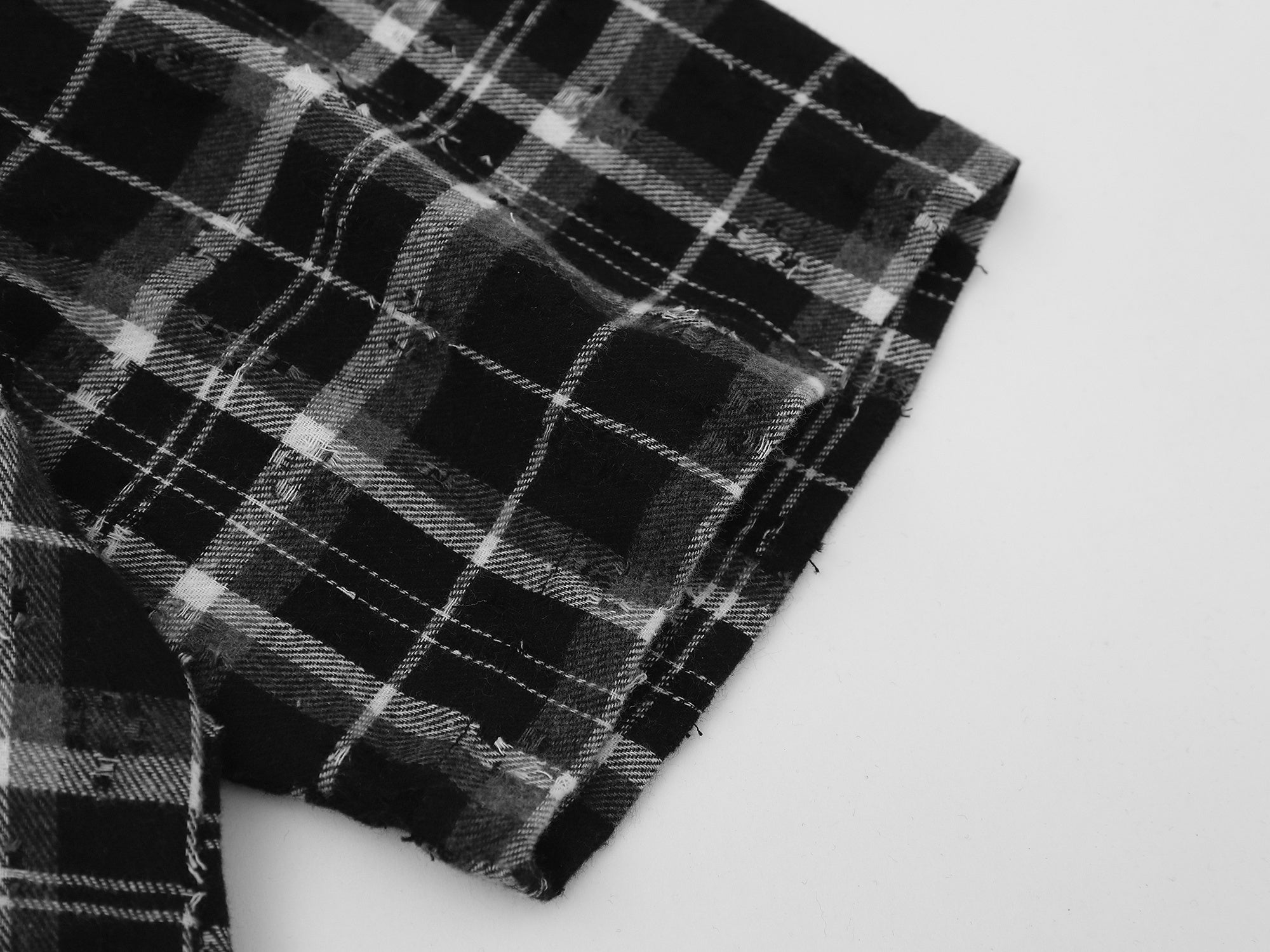Omirad Burn The Script Graphic Plaid Shirt | Streetwear