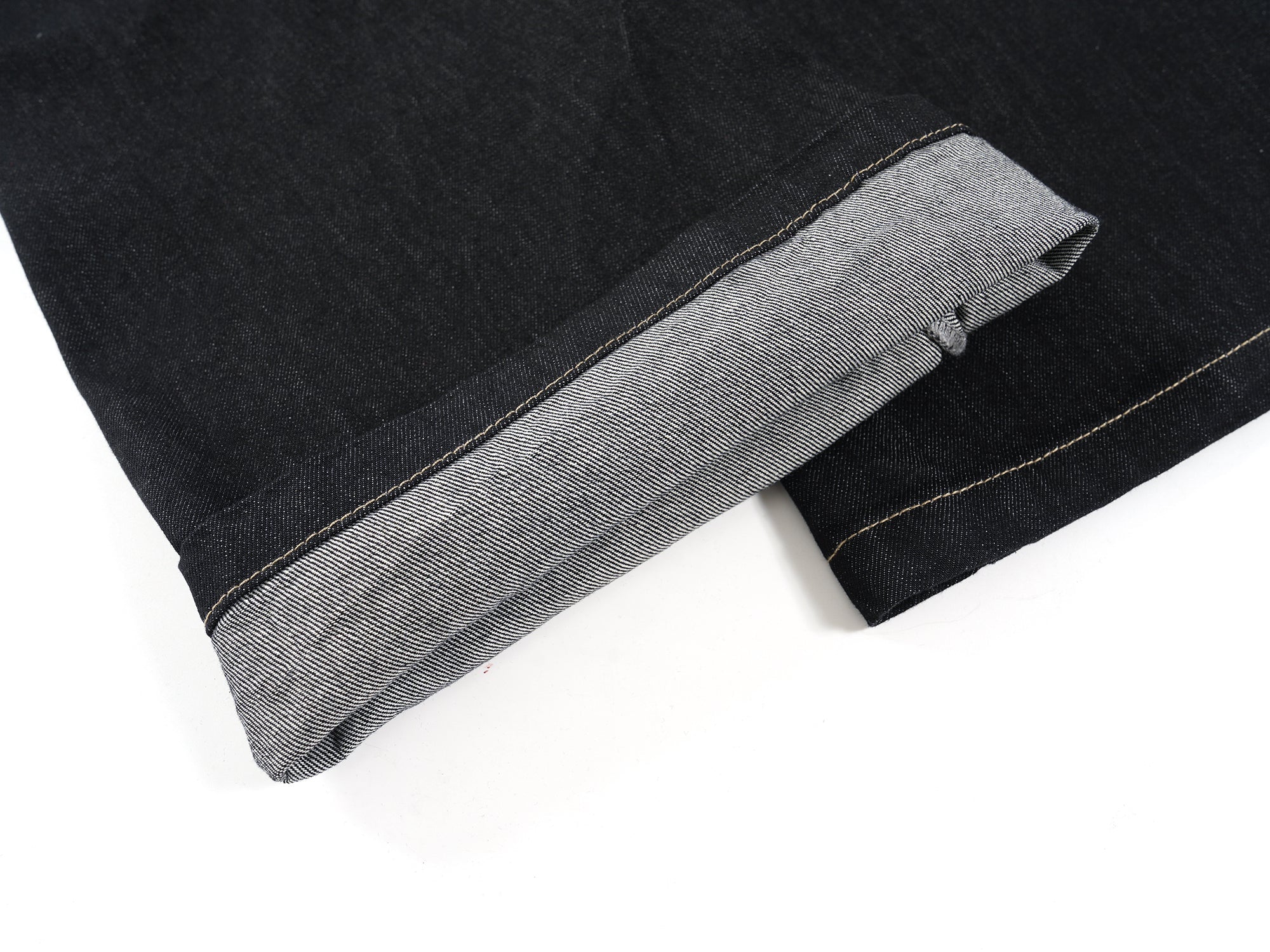 Plaid-Waist Wide-Leg Denim Pants | Retro Streetwear Jeans