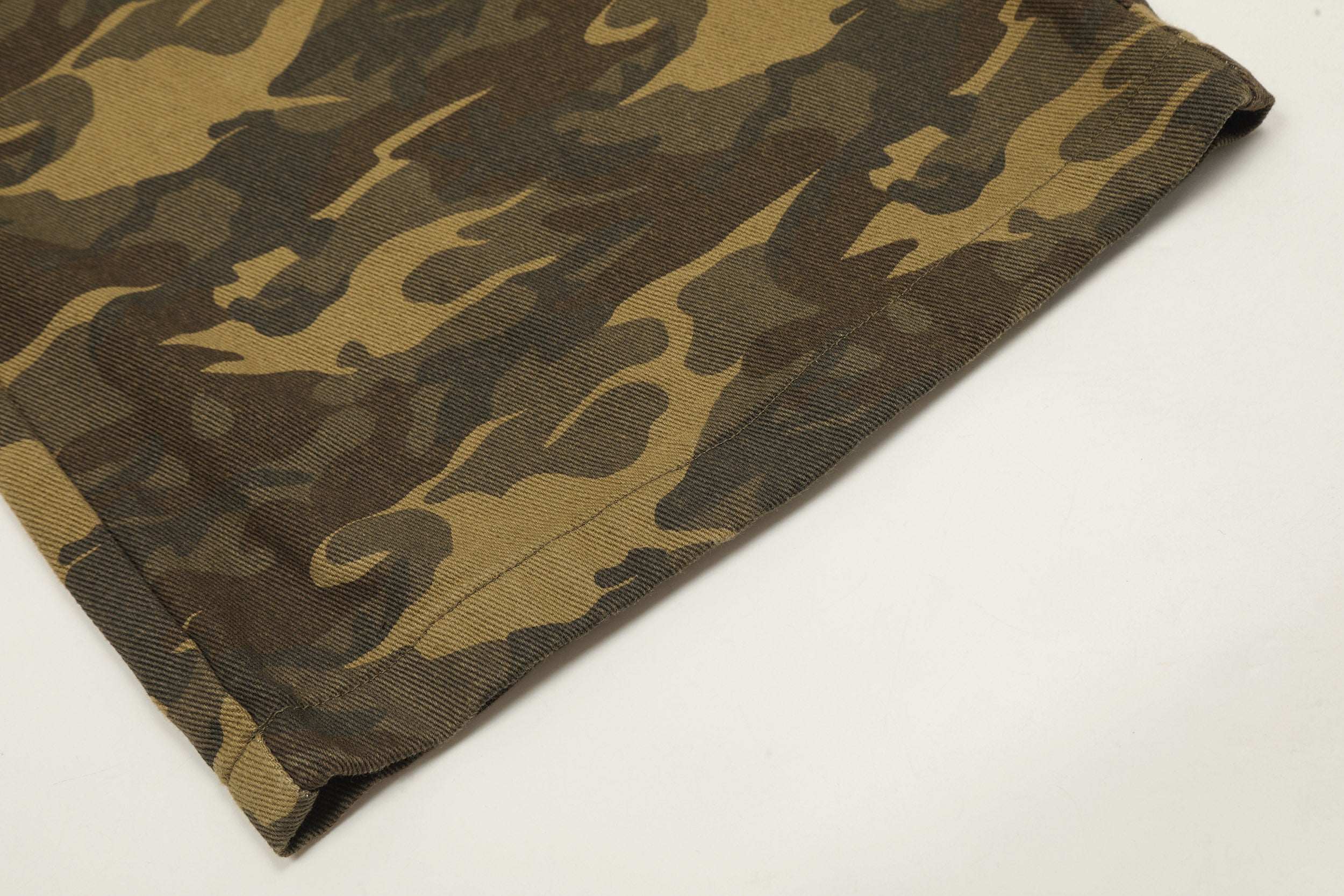 Omirad Washed Camo Wide-Leg Pants | 100% Cotton Streetwear