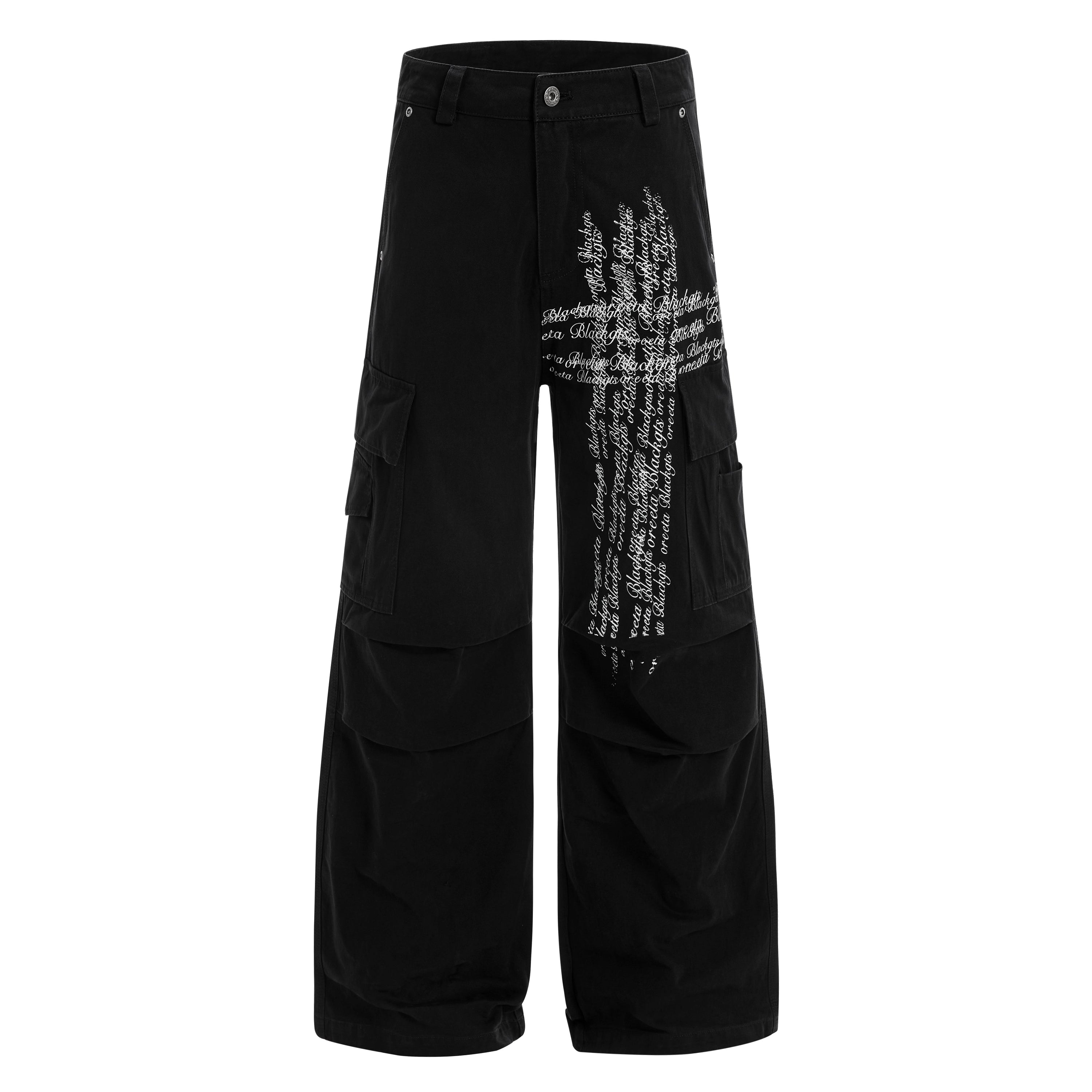 Omirad Cross Script Cargo Pants | Vintage Wash Streetwear