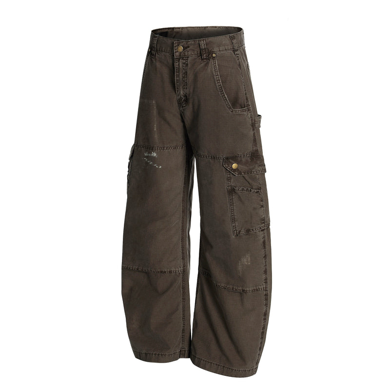 Omirad Distressed Cargo Pants | Wide-Leg Utility Streetwear