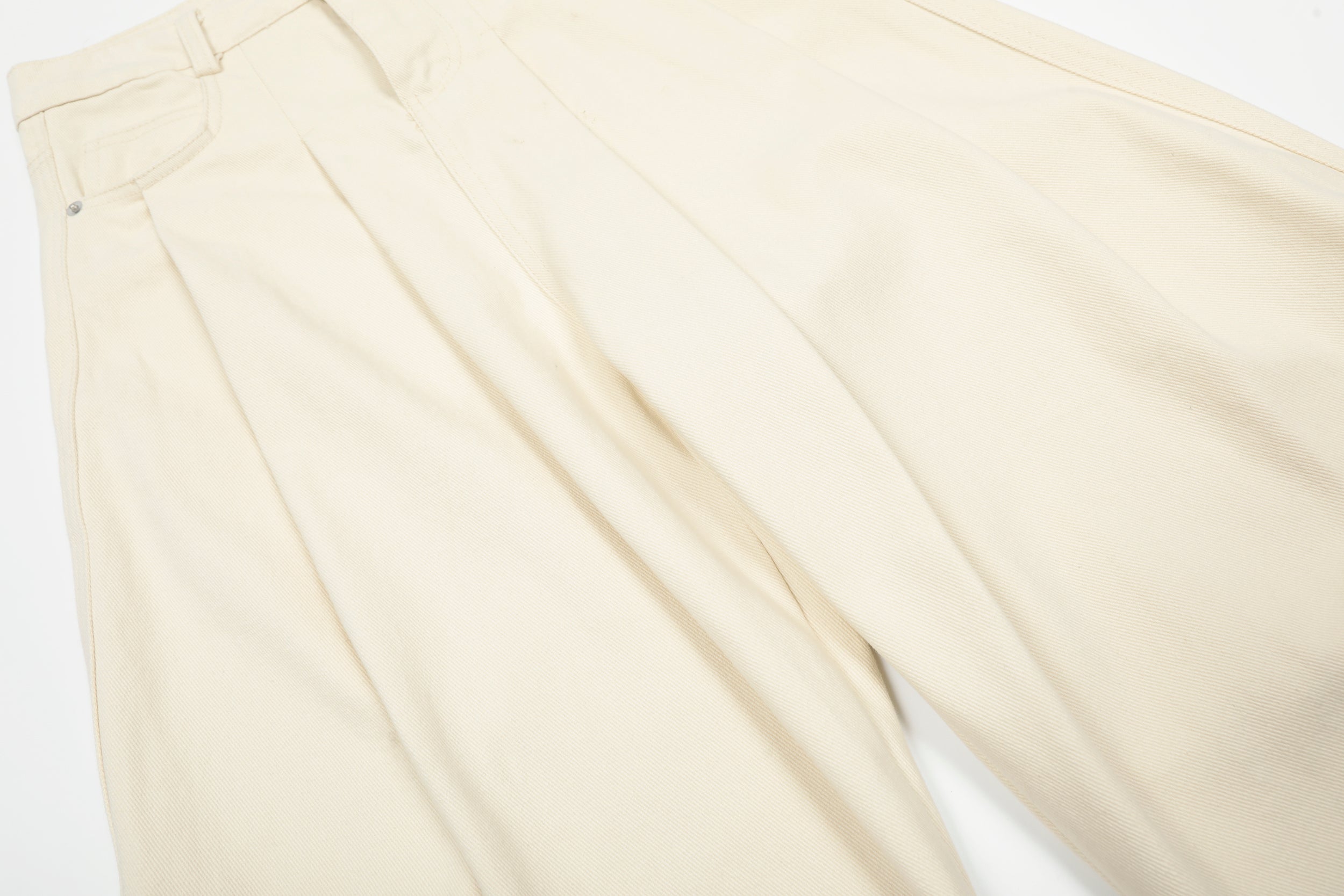 Wide-Leg Pleated Canvas Pants | Oversized Streetwear Trousers