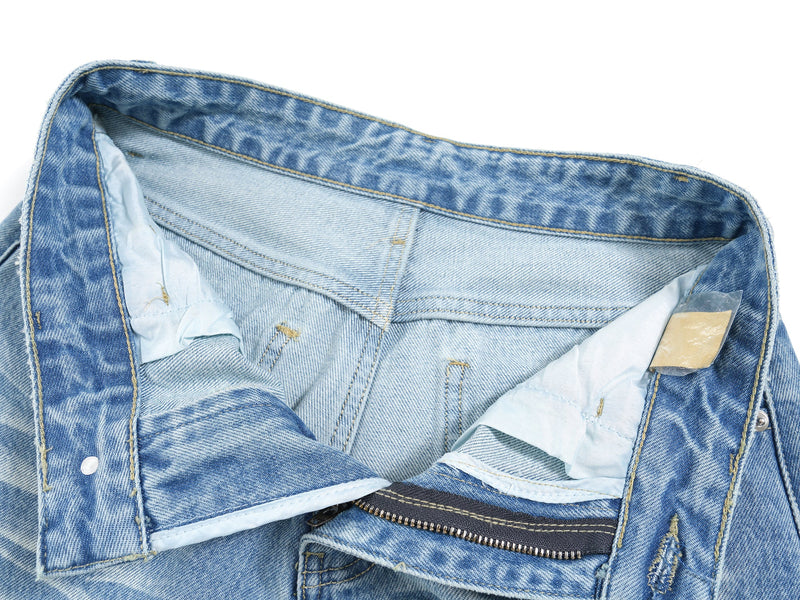 Omirad Faded Wide-Leg Jeans | Vintage Wash Streetwear Denim