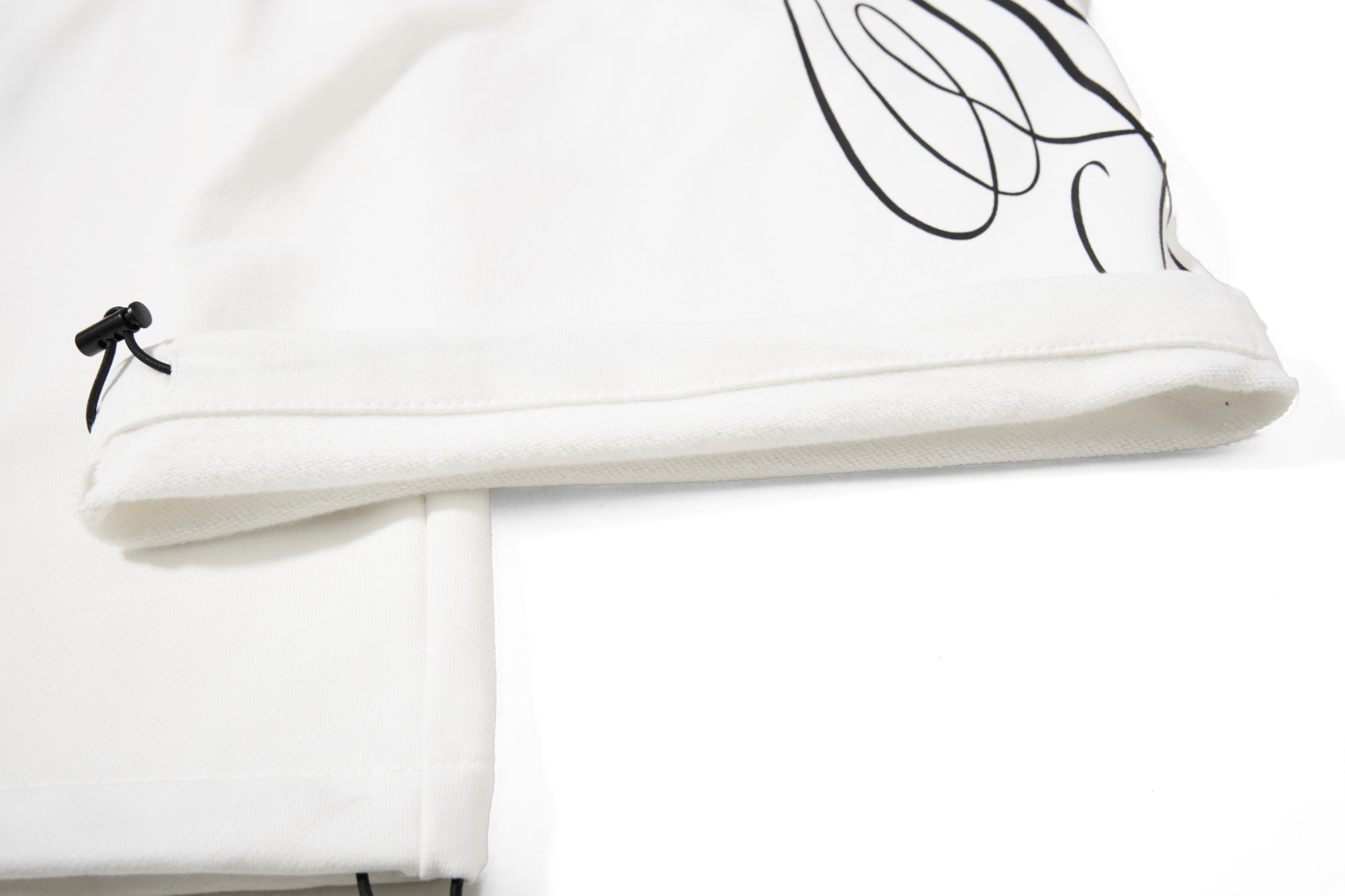 Distressed Wide-Leg Sweatpants with Contrast Waistband