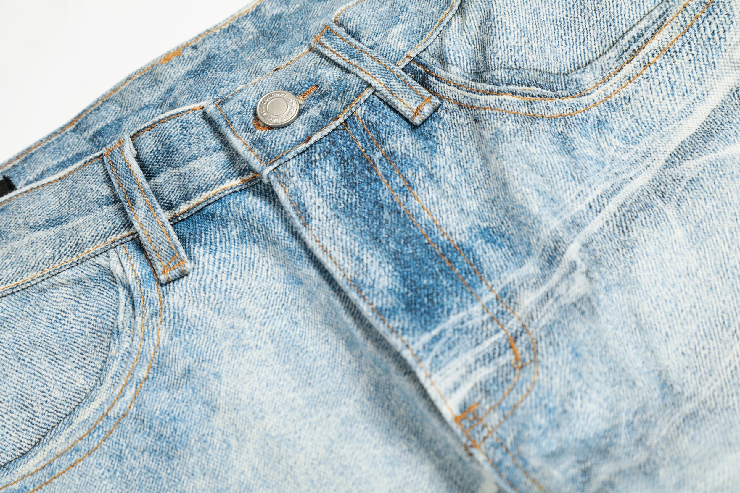 Omirad Ice Web Wide-Leg Jeans | Frosted Spiderweb Denim