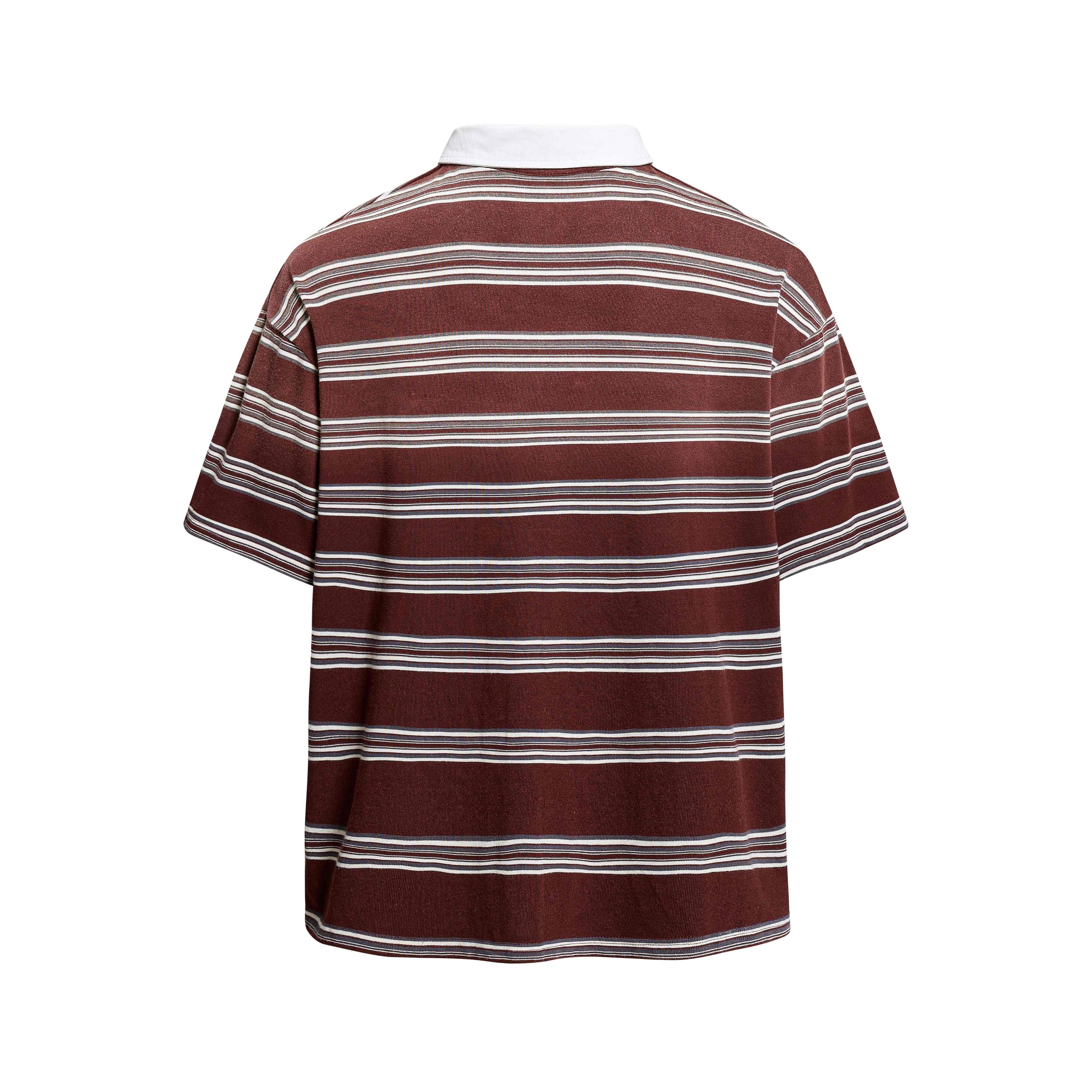 Vintage Stripe Rugby Polo Shirt | Retro 90 Graphic | Omirad