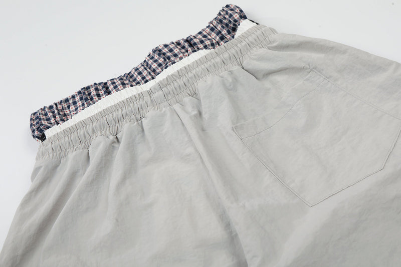Script Logo Wide-Leg Nylon Pants | Streetwear Joggers