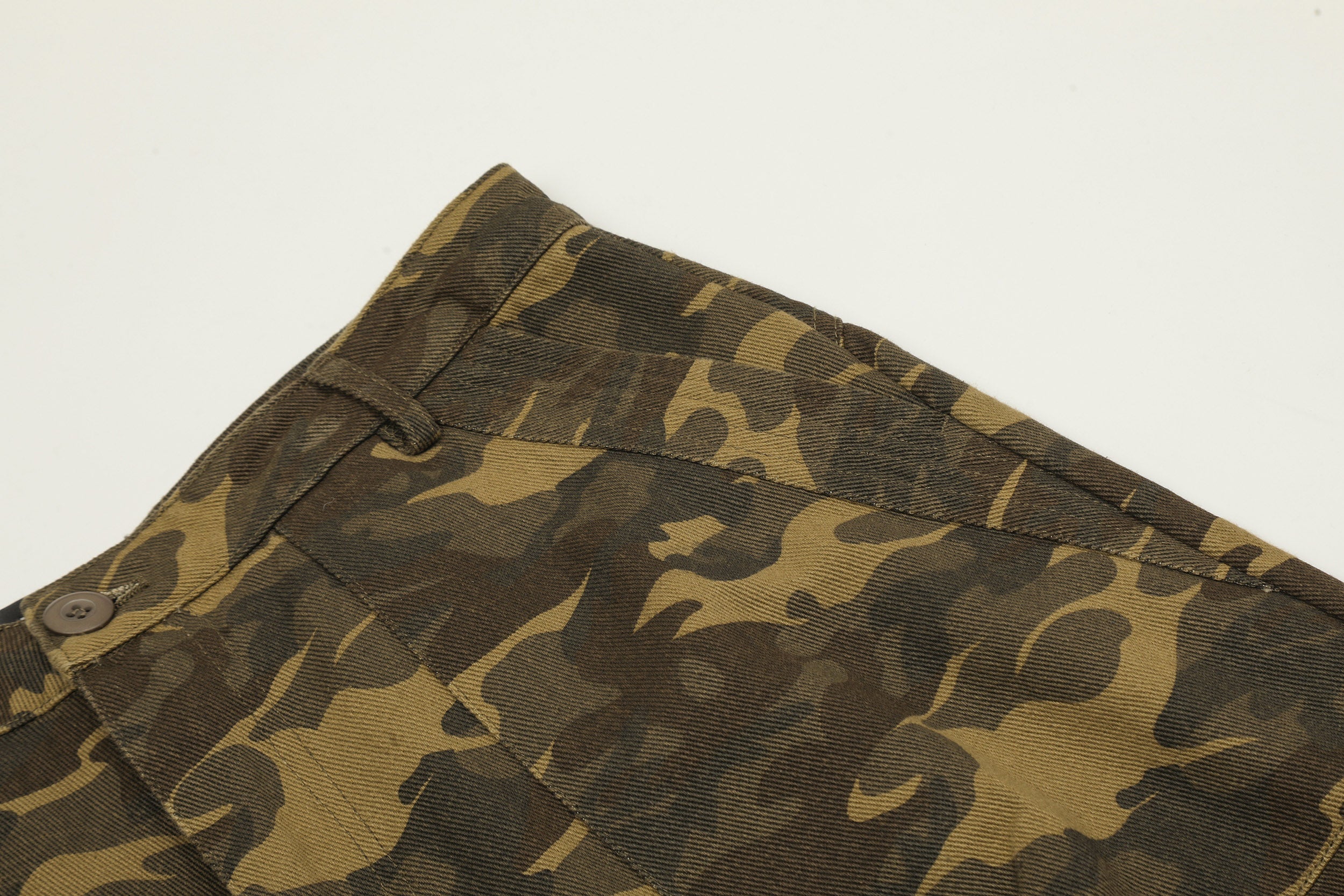 Omirad Washed Camo Wide-Leg Pants | 100% Cotton Streetwear