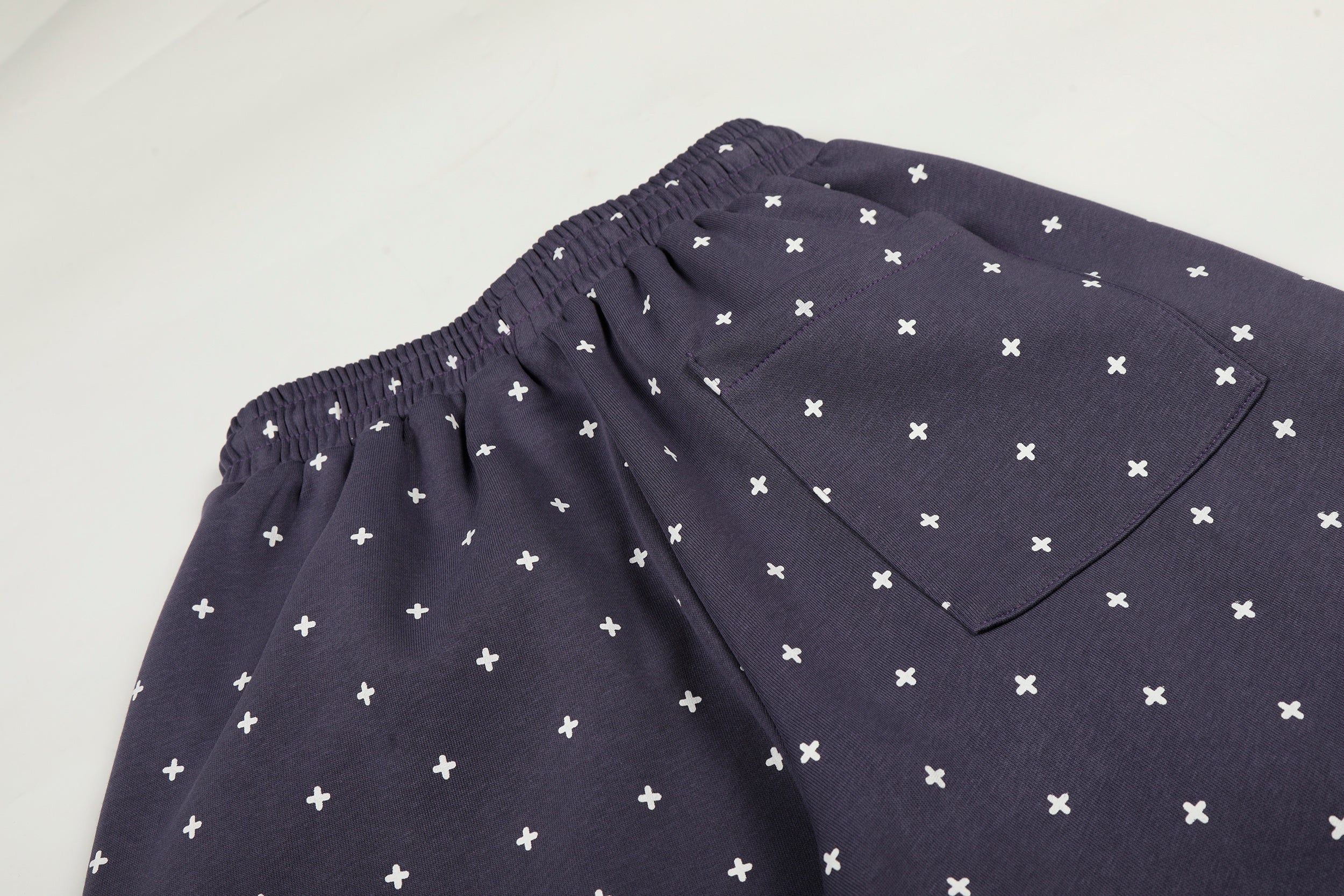 Star Print Wide-Leg Sweatpants with Plush Star Charm