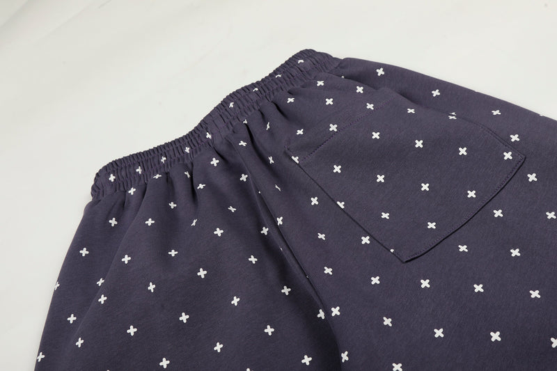 Star Print Wide-Leg Sweatpants with Plush Star Charm