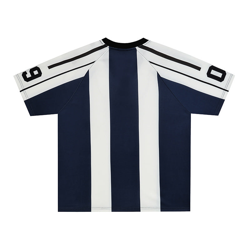Heritage Stripe Football Jersey | Streetwear Athletic Fit