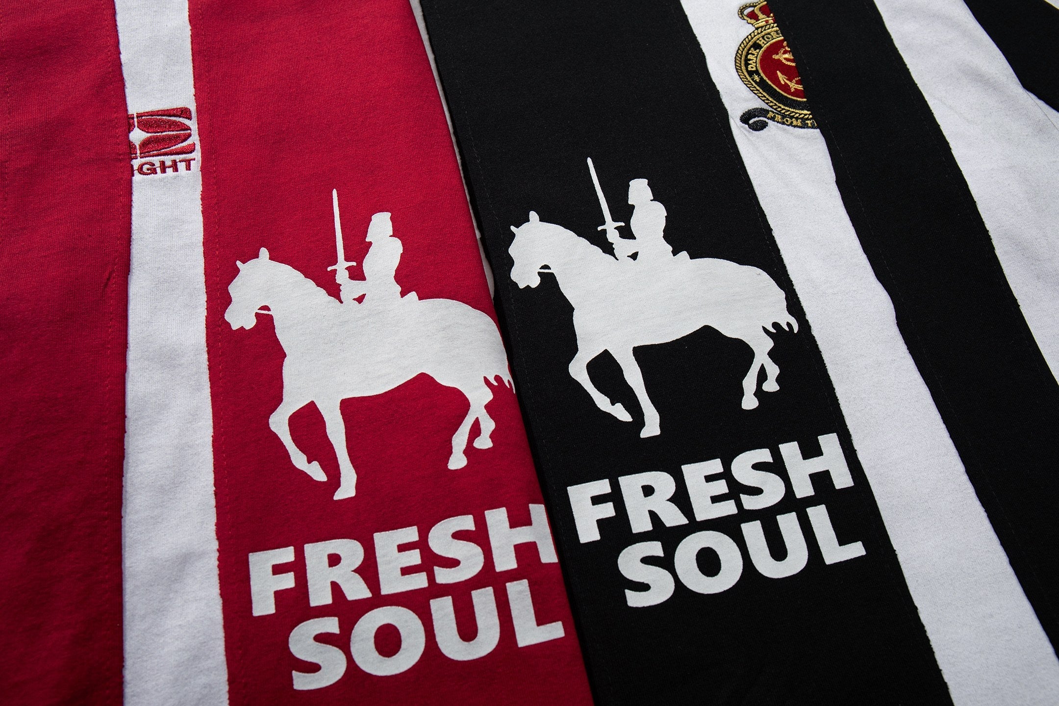 Omirad Fresh Soul Striped Football Jersey Tee | Streetwear