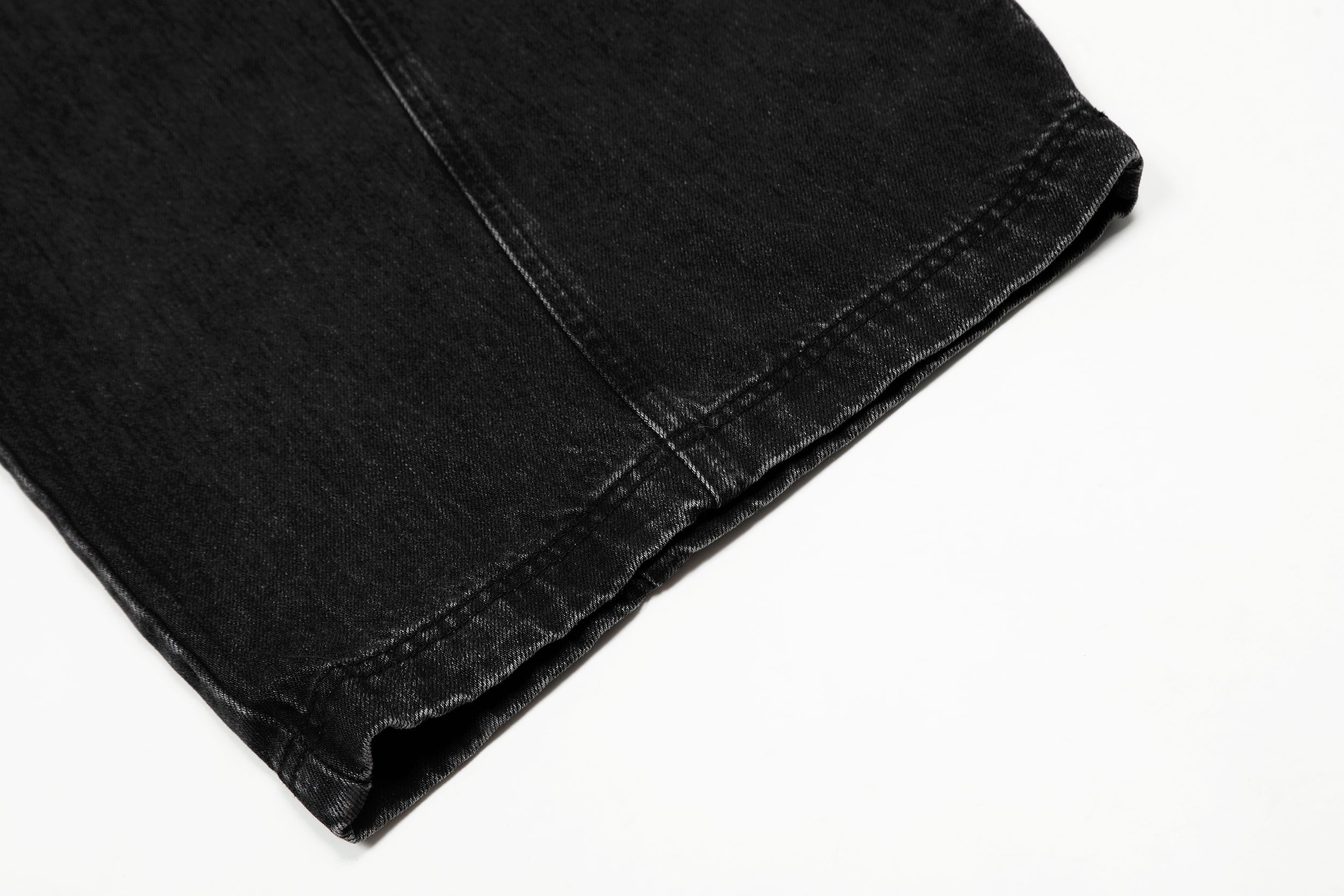 Wide-Leg Balloon Denim Pants | Washed Black Streetwear Jeans