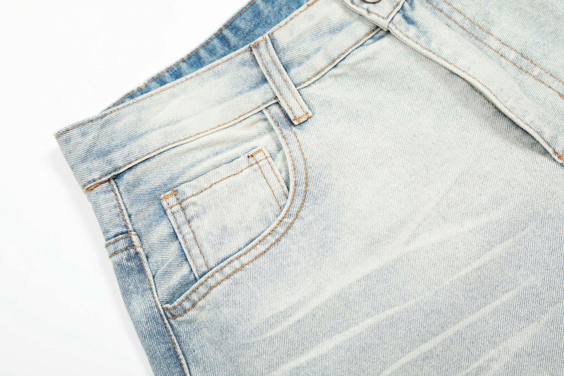 Light Washed Wide-Leg Jeans | Oversized Baggy Denim