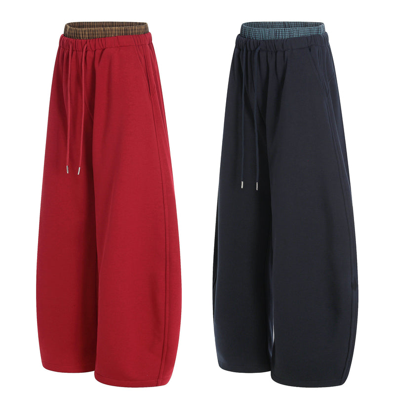 Wide-Leg Athletic Lounge Pants | Relaxed Streetwear Fit