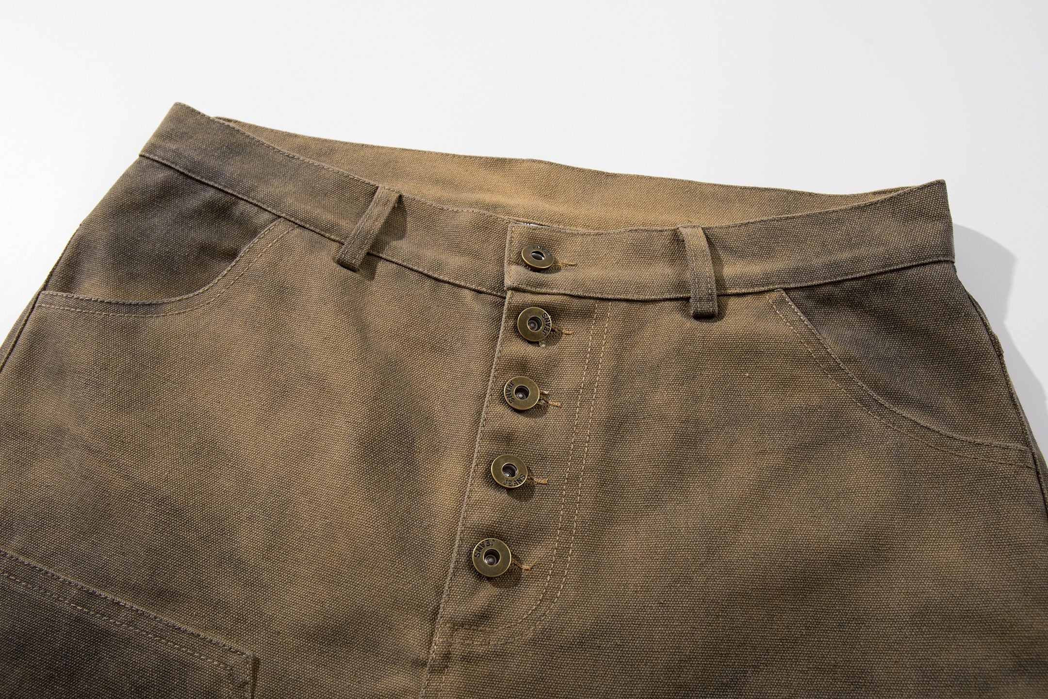 Omirad Washed Cargo Shorts | Distressed Graphic Streetwear