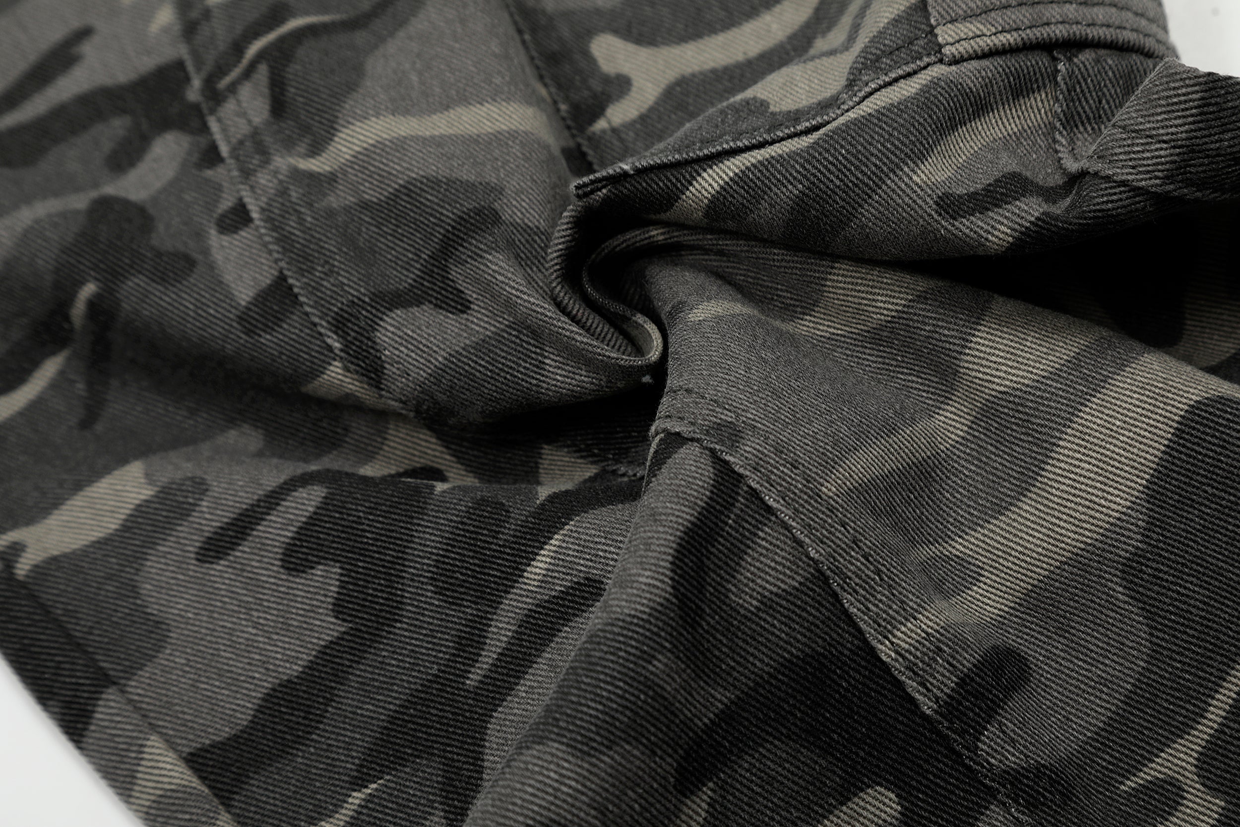 Omirad Shadow Camo Cargo Pants | Wide-Leg Streetwear