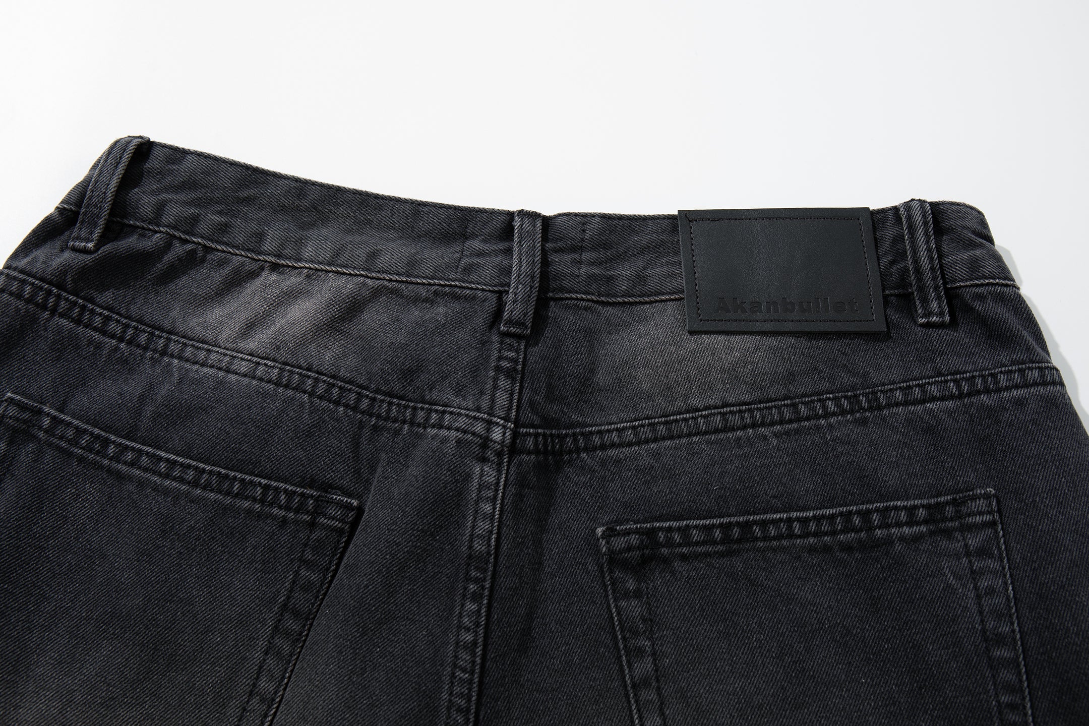 Omirad Distressed Fade Wide-Leg Jeans | Shadow Wash Denim