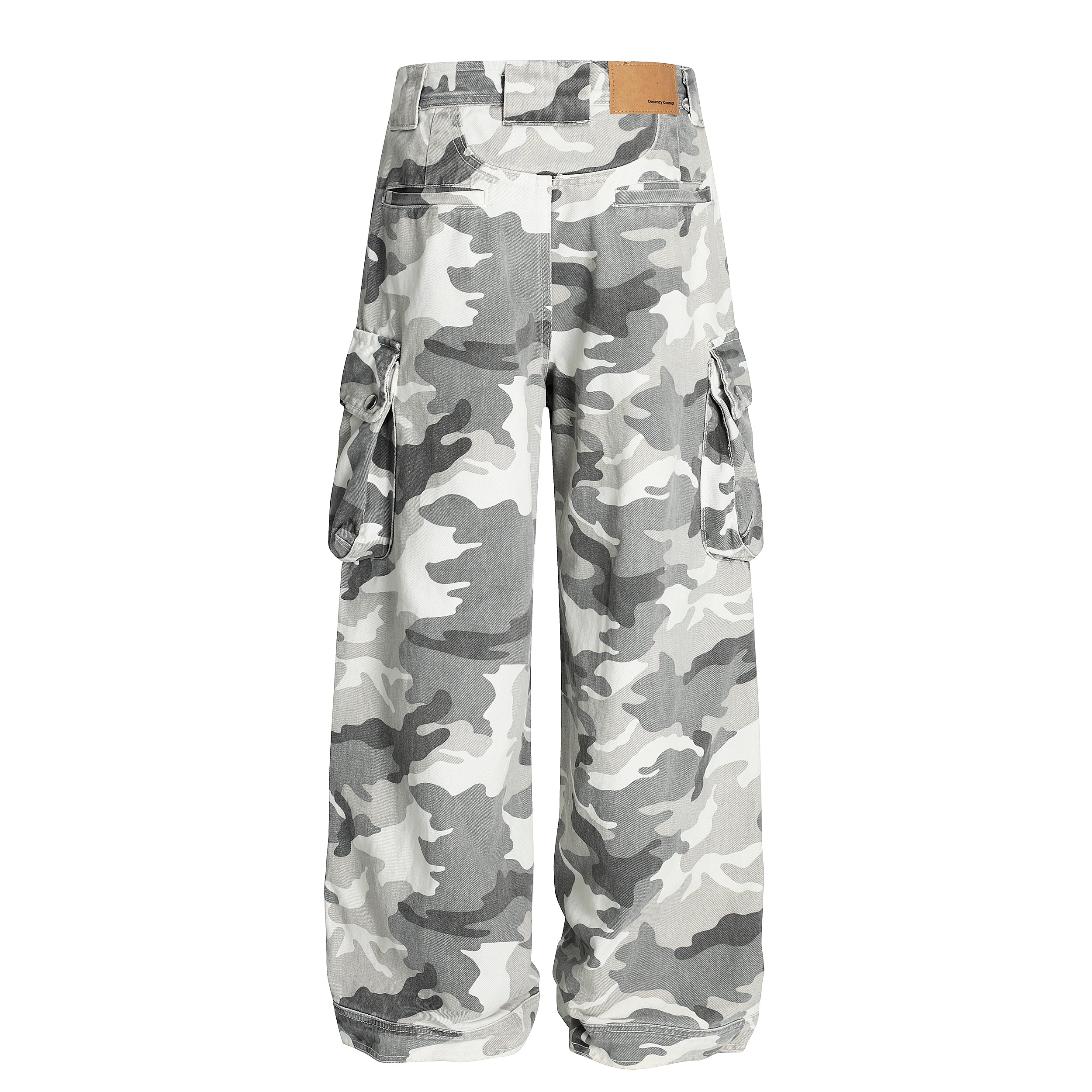 Arctic Camo Cargo Pants | Wide-Leg Tactical Streetwear