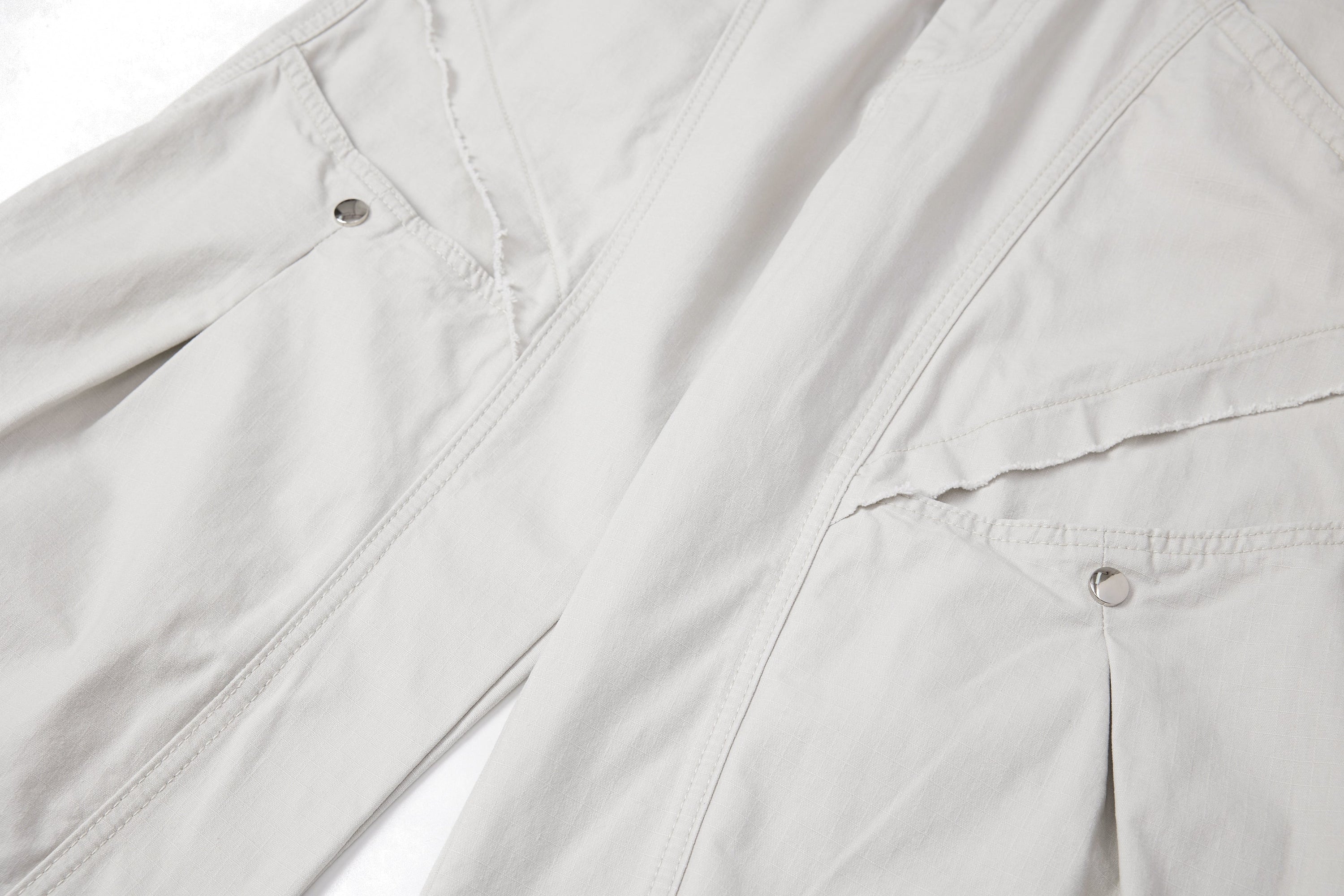Multi-Panel Utility Wide-Leg Cargo Pants | 100% Cotton