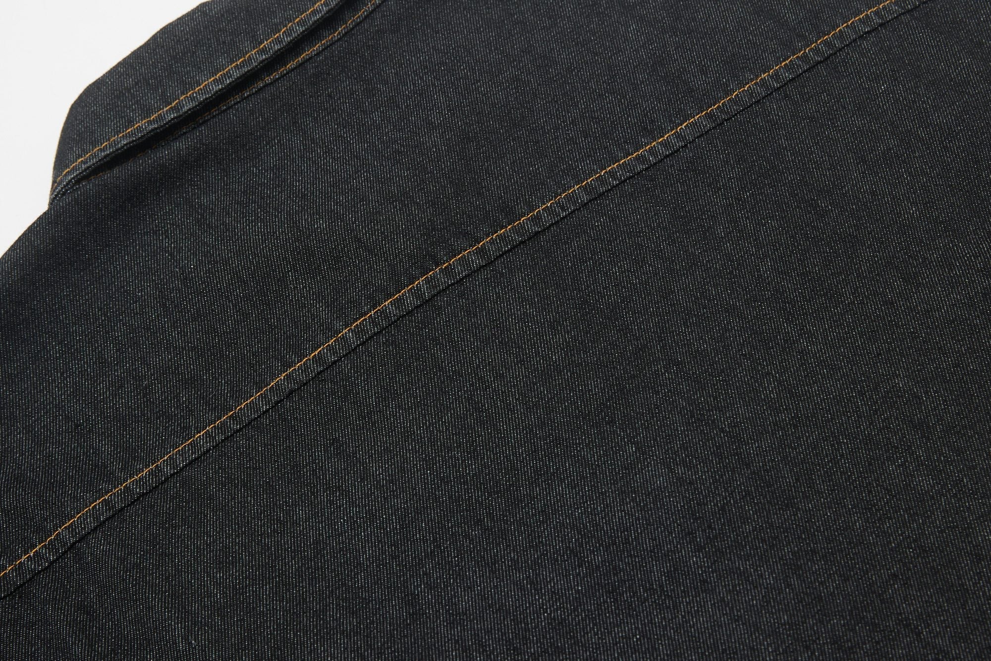Mafaero Rhinestone Cross Denim Shirt | Streetwear Button-Up