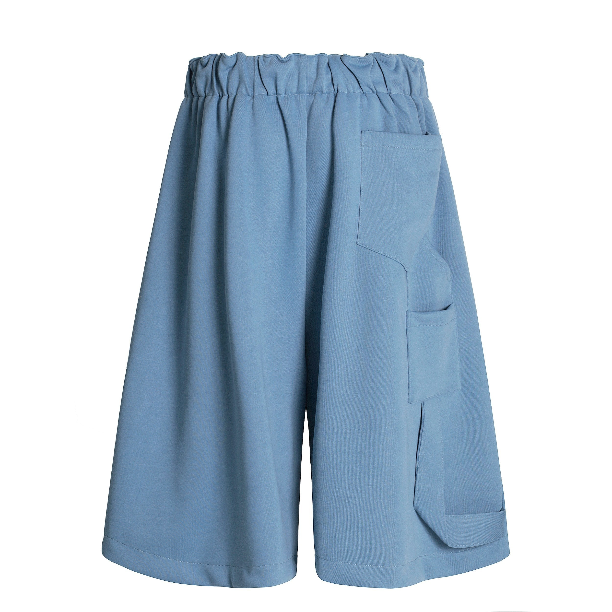 Omirad Minimal Lounge Wide Shorts | Oversized Cotton Shorts