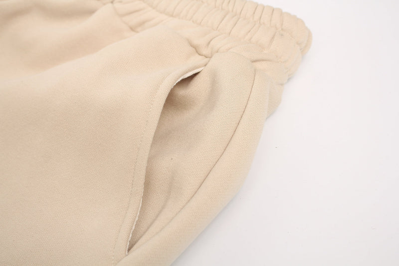Fleece-Lined Retro Letter Wide-Leg Sweatpants | Streetwear